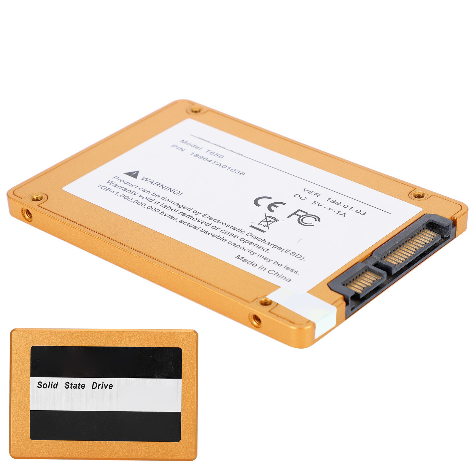 Solid State Hard Disk Drive Gold SSD For Laptop Desktop Computer Parts H2 SAT FY - Afbeelding 17 van 20