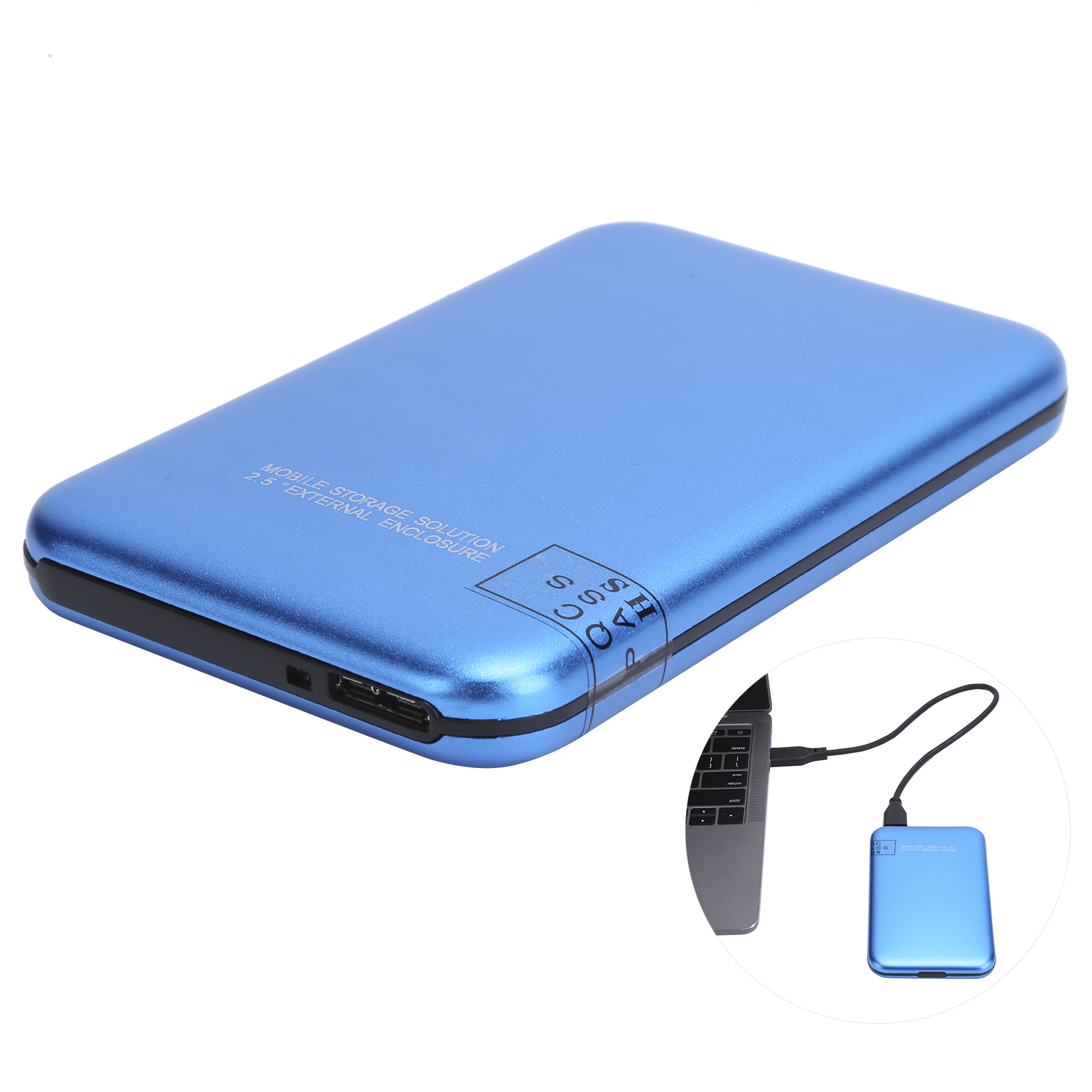 2.5in Mobile External Hard Drive Disk USB3.0 Portable HDD Blue With Adapter BST - Picture 19 of 27