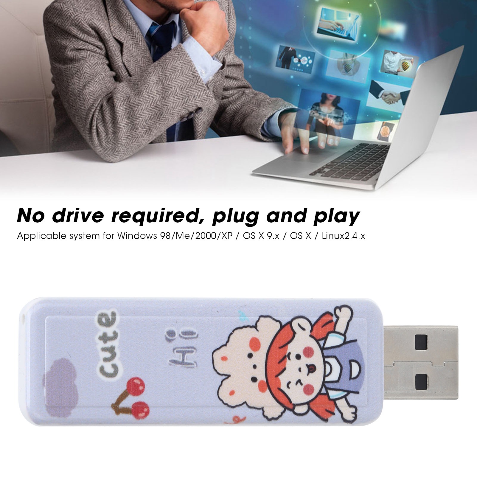 U Disk PushPull USB2.0 Memory Car Flash Drive Gift Computer Accessories Rabbi FY - Afbeelding 12 van 16