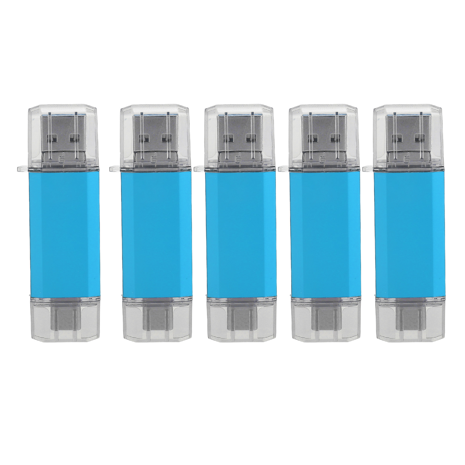 U Disk 3-in 1 HighSpeed Blue USB3.0 Flash Disk For Mobile Phones Computers FY - Afbeelding 31 van 35