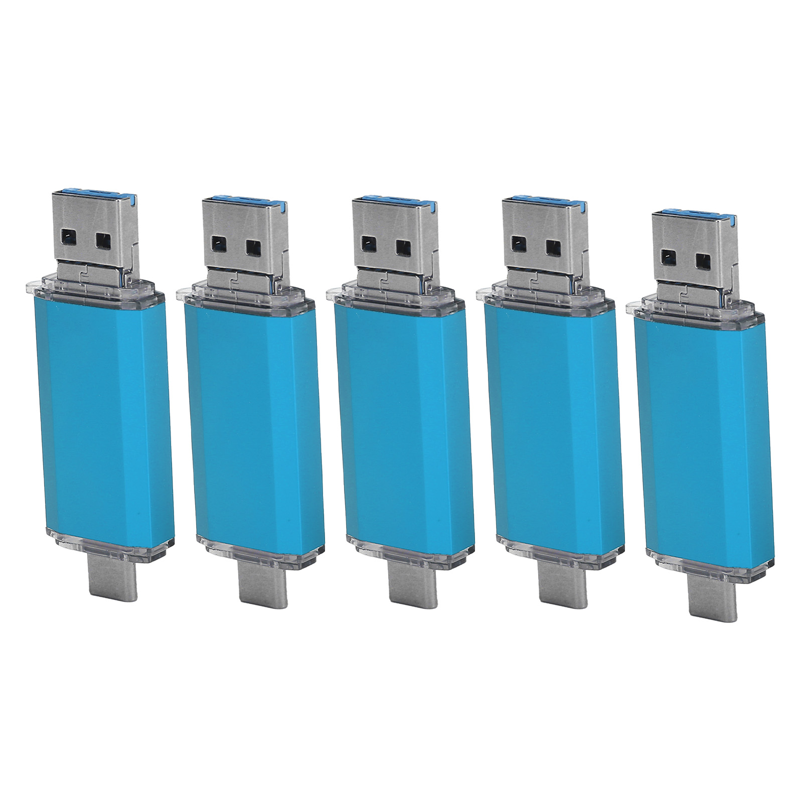 U Disk 3-in 1 HighSpeed Blue USB3.0 Flash Disk For Mobile Phones Computers FY - Afbeelding 27 van 35