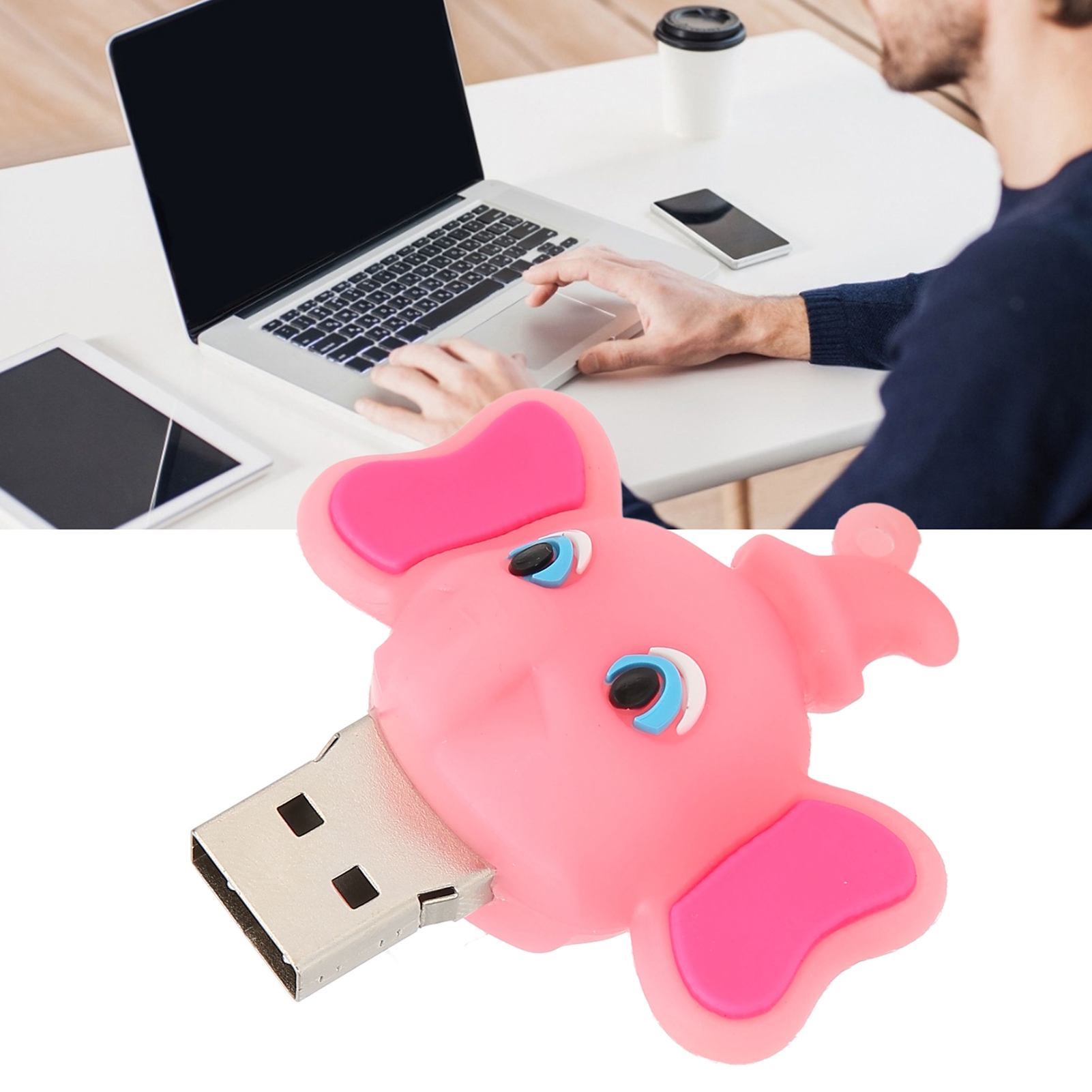 Cartoon U Disk Compatible Optional Memory Cute Elephant Memory Stick For Data FY - Afbeelding 33 van 34