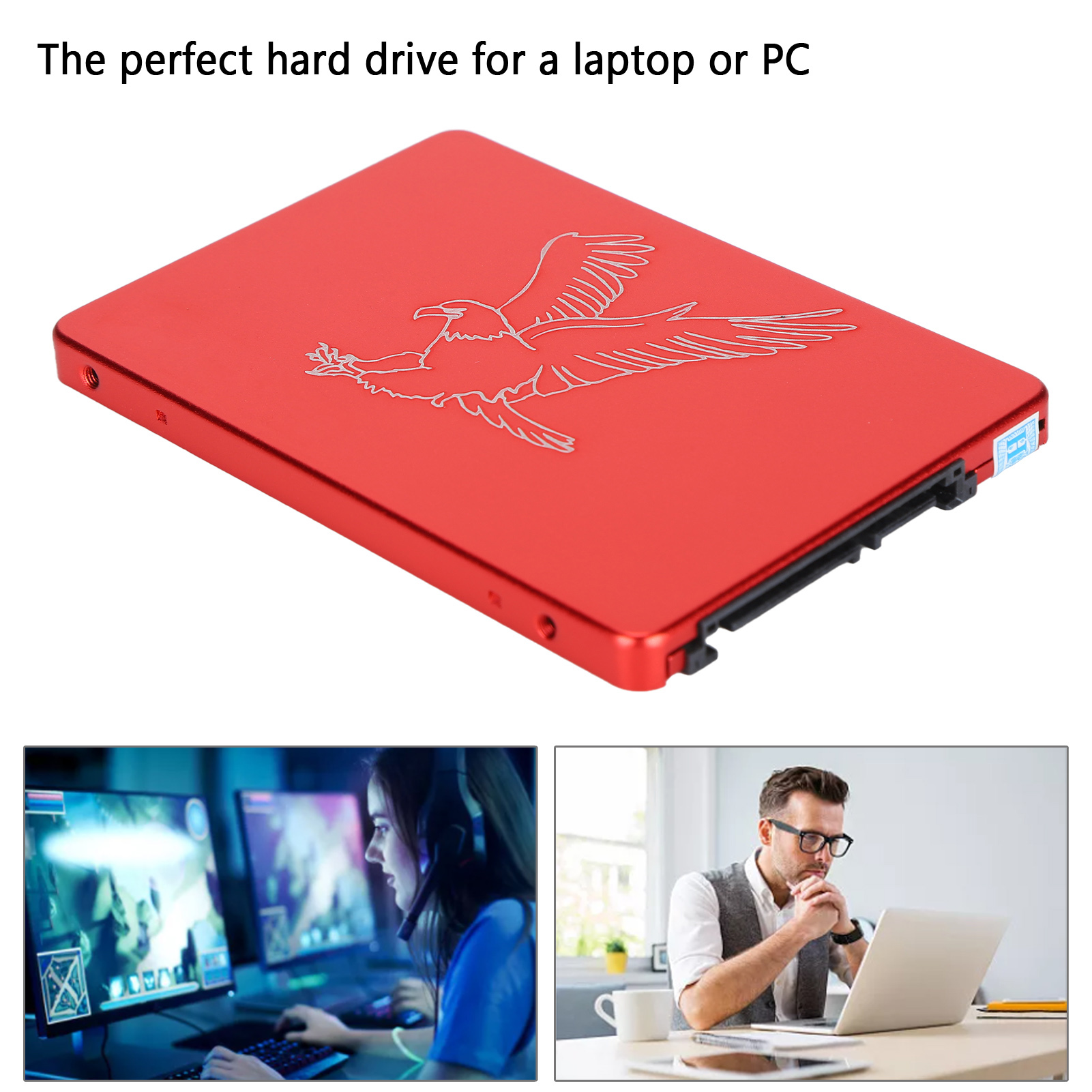 Hsthe Sea Mobile Solid State Disk Portable 2.5in Metal Eagle Red External SSD FY - Afbeelding 24 van 32