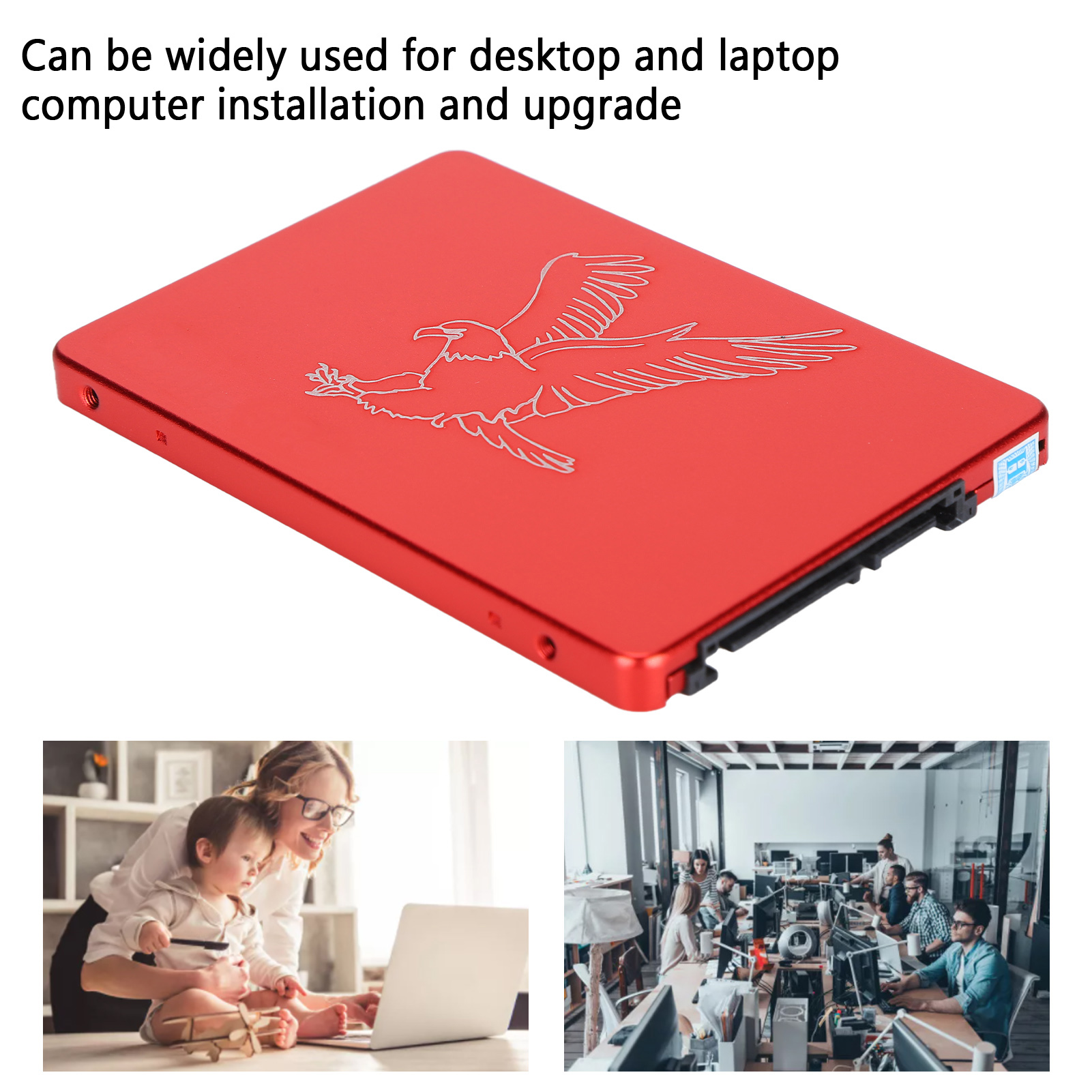 Hsthe Sea Mobile Solid State Disk Portable 2.5in Metal Eagle Red External SSD FY - Afbeelding 31 van 32