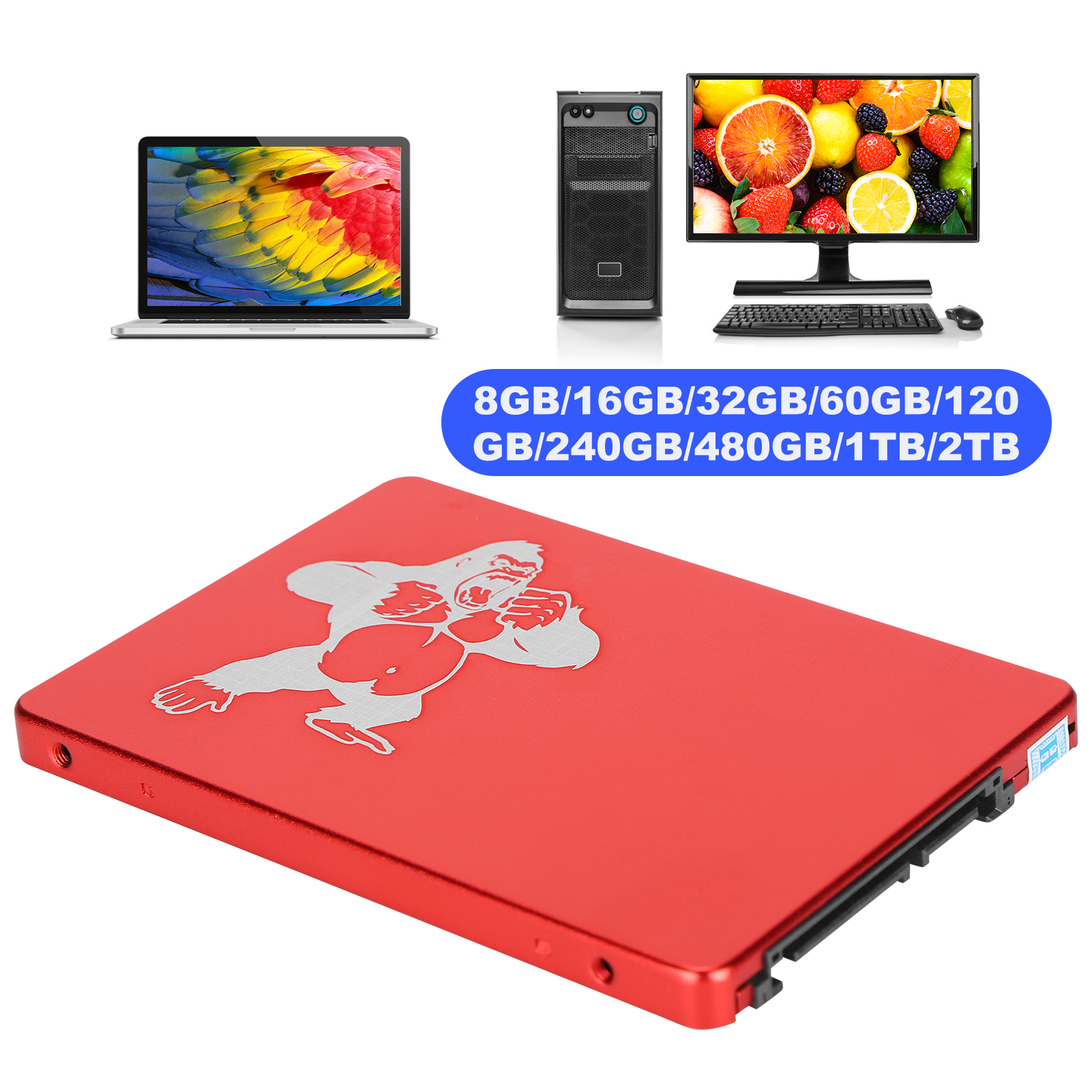 Hsthe Sea SSD Automatic Recognition Error Correction Red Metal 2.5in Hard D GS0 - Picture 19 of 24