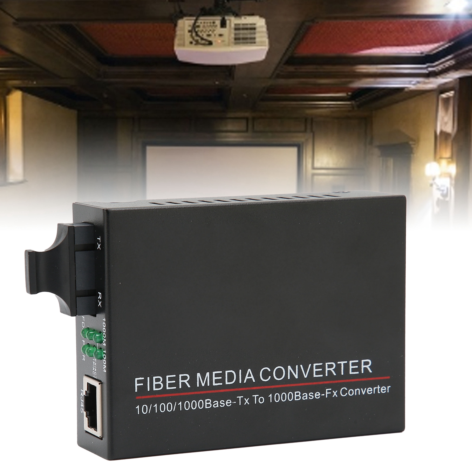 Fiber Transceiver TBCMC3602ED20 20km/SC/1310nm RJ45 Fiber Optic Router 10024 GHB