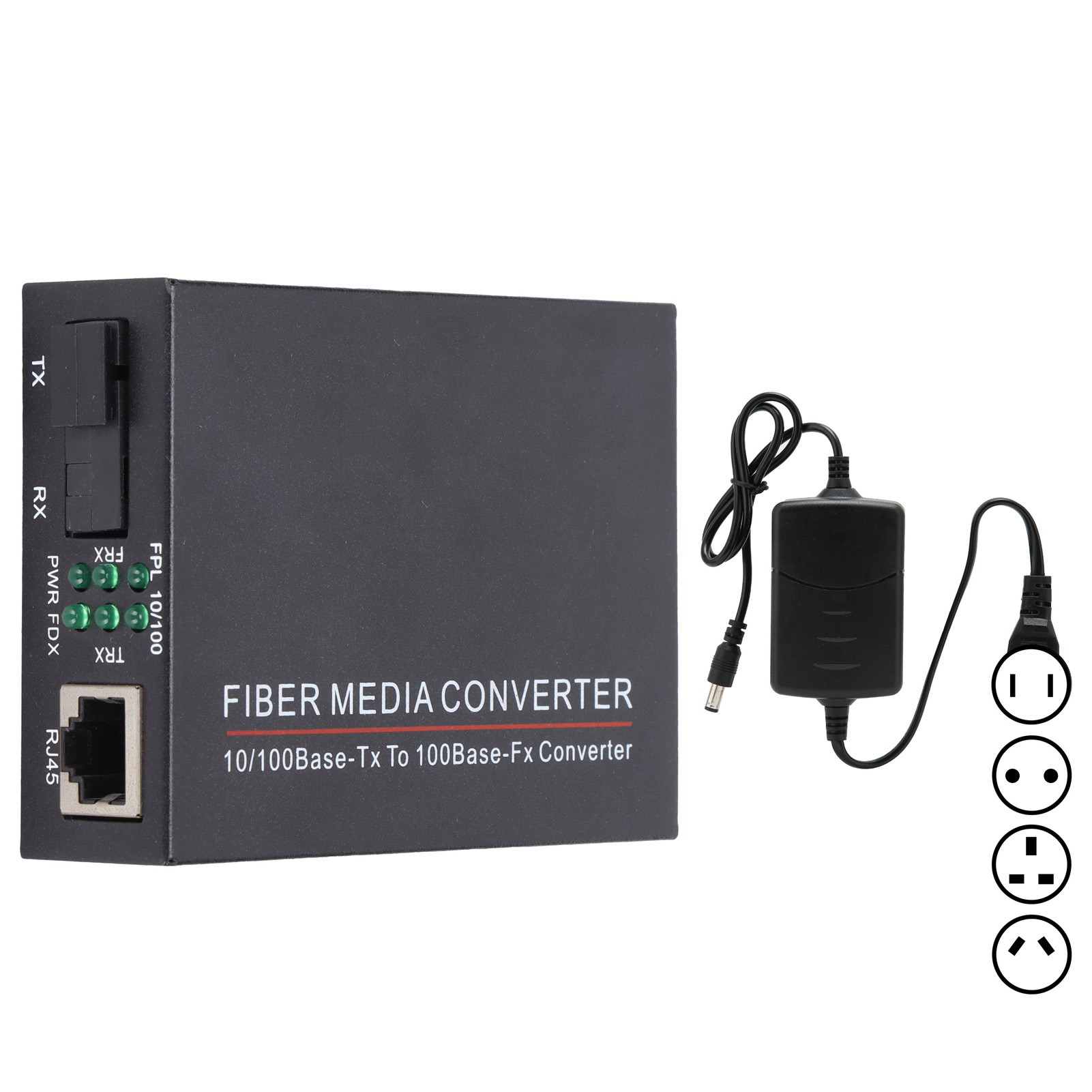 Fiber Transceiver TBC‑MC3312ES20A 100M Single Mode 20KMSC1310NM Media Convert FY - Afbeelding 25 van 31
