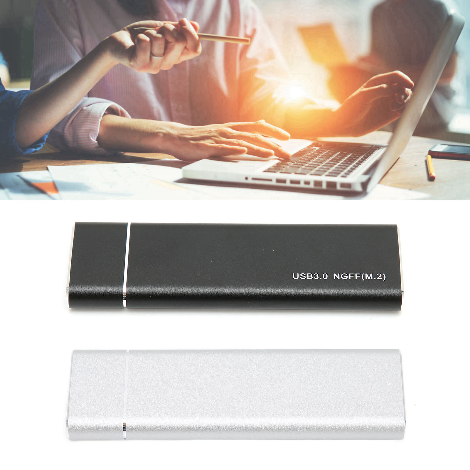 Hard Drive Enclosure M.2 NGFF To USB3.0 High Speed 5Gbps Portable Stable SSD CB - Afbeelding 25 van 28
