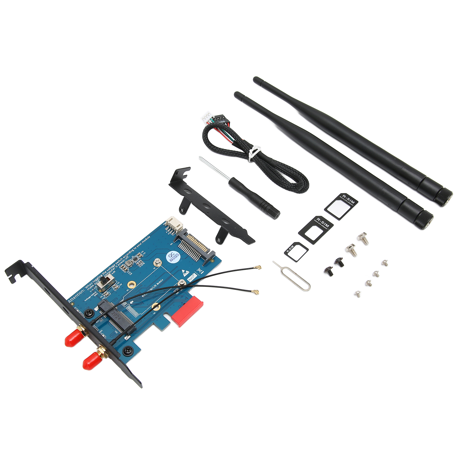 Mini-PCIe-Adapter Multisystemkompatibilität 4-polige Stromschnittstelle KUI - Afbeelding 21 van 24