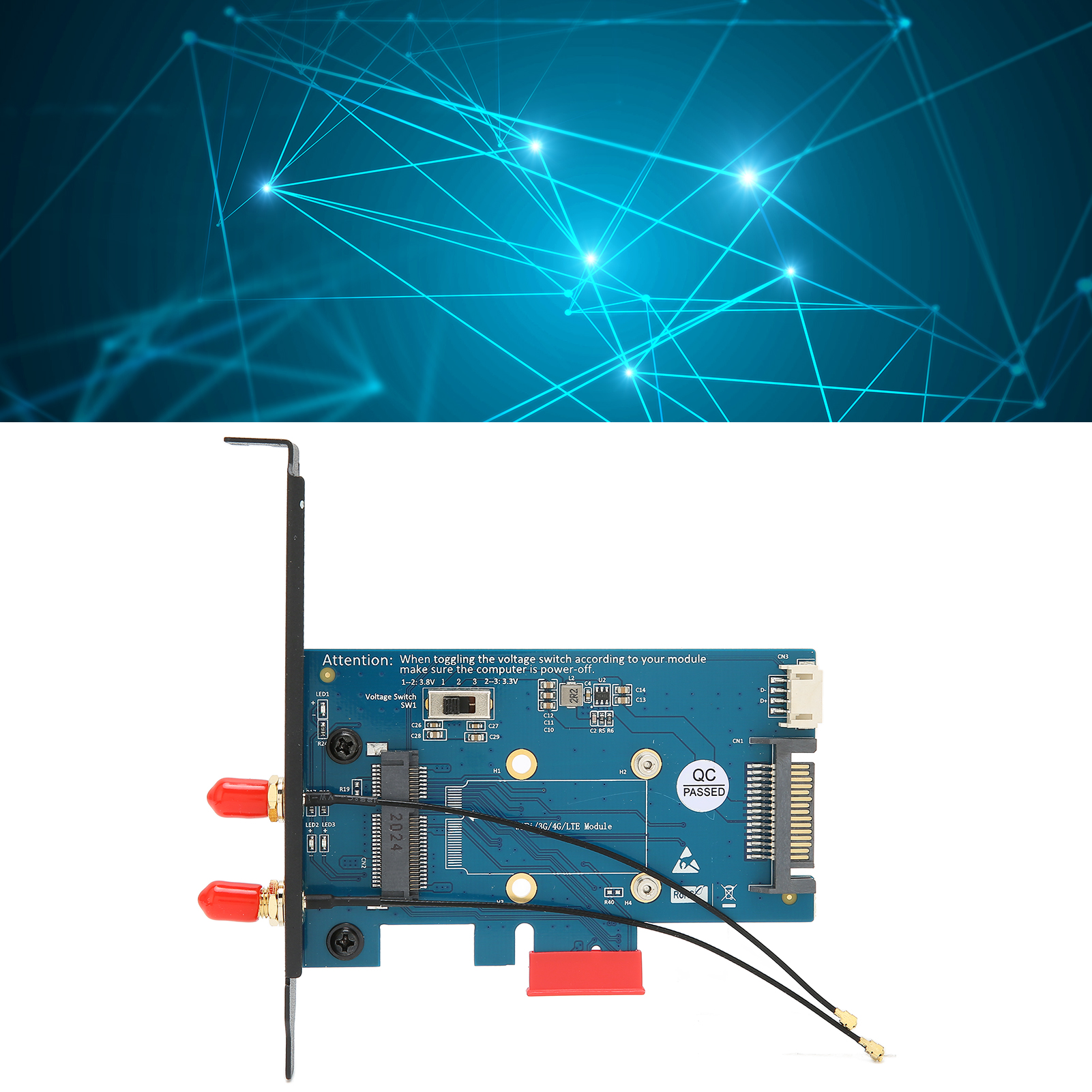 Mini-PCIe-Adapter Multisystemkompatibilität 4-polige Stromschnittstelle KUI - Afbeelding 8 van 24