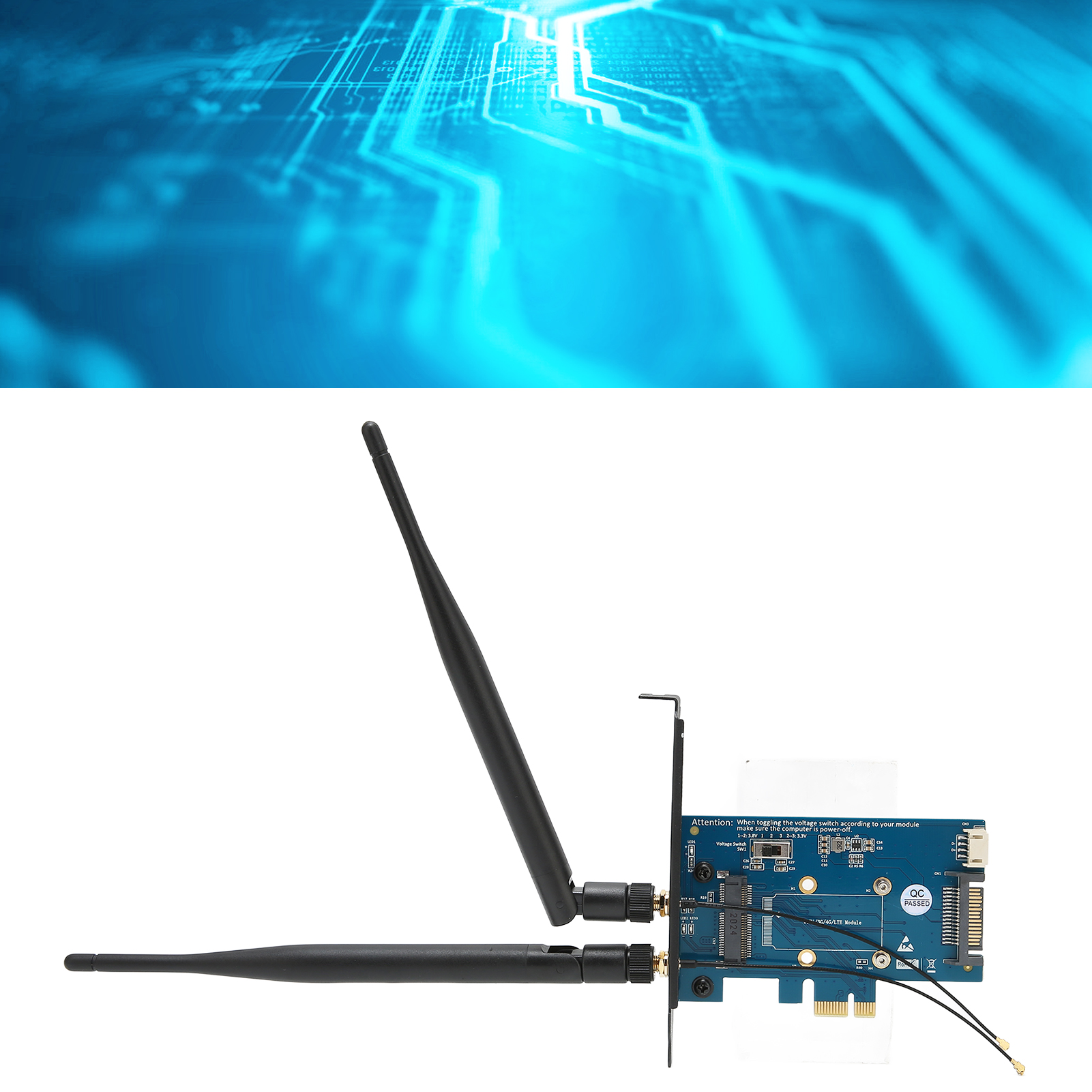 Mini-PCIe-Adapter Multisystemkompatibilität 4-polige Stromschnittstelle KUI - Afbeelding 22 van 24