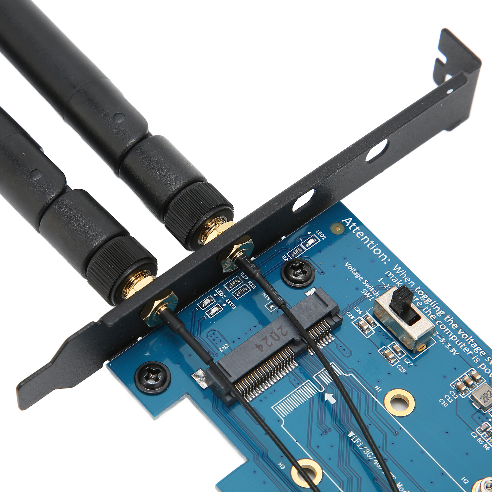 Mini-PCIe-Adapter Multisystemkompatibilität 4-polige Stromschnittstelle KUI - Afbeelding 19 van 24