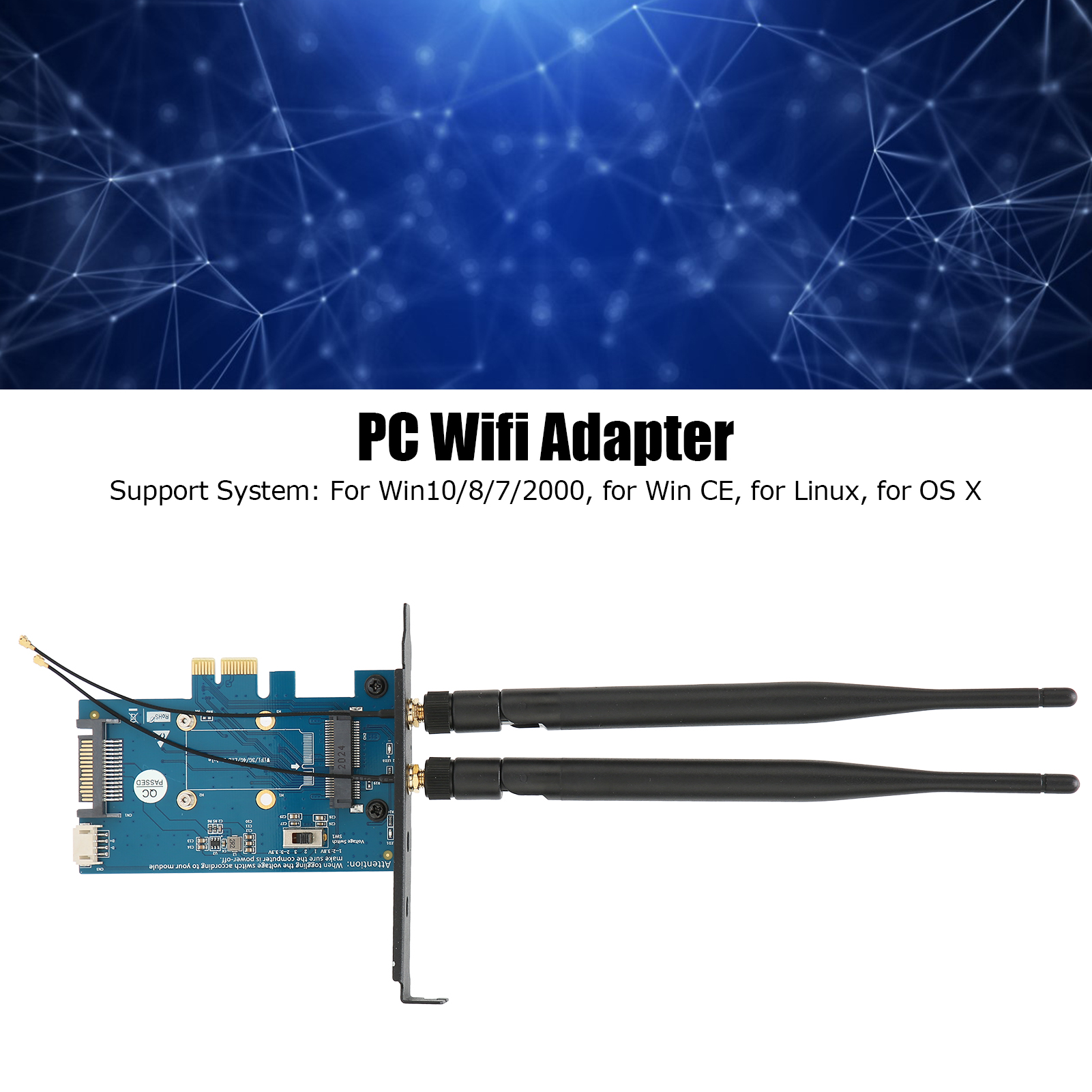 Mini-PCIe-Adapter Multisystemkompatibilität 4-polige Stromschnittstelle KUI - Afbeelding 3 van 24