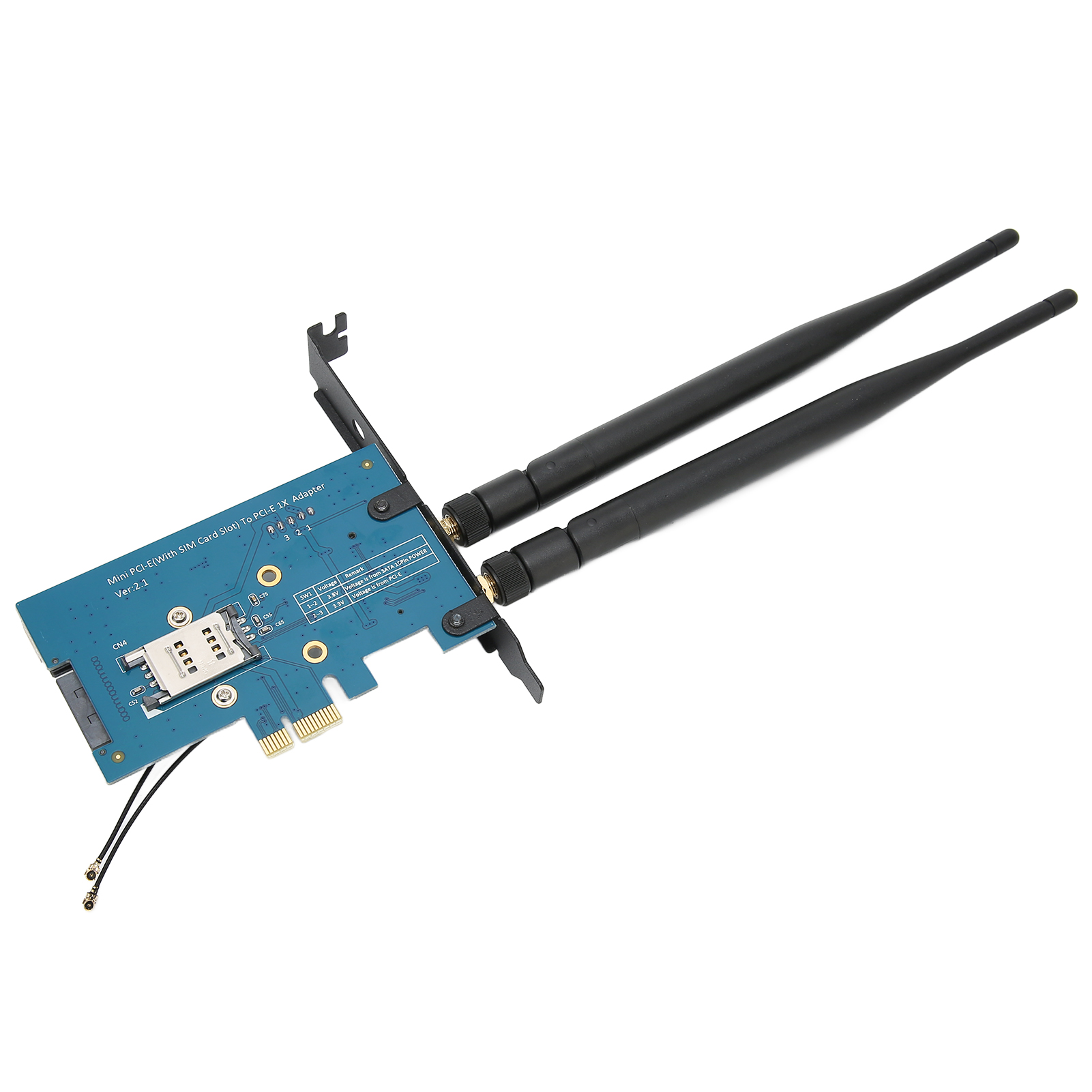 Mini-PCIe-Adapter Multisystemkompatibilität 4-polige Stromschnittstelle KUI - Afbeelding 23 van 24