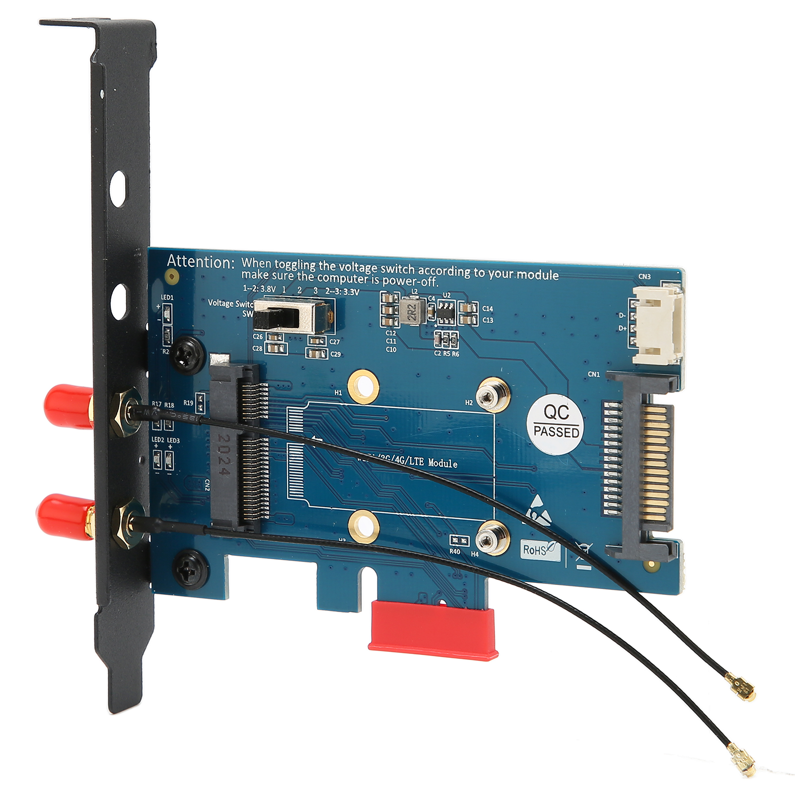 Mini-PCIe-Adapter Multisystemkompatibilität 4-polige Stromschnittstelle KUI - Afbeelding 11 van 24
