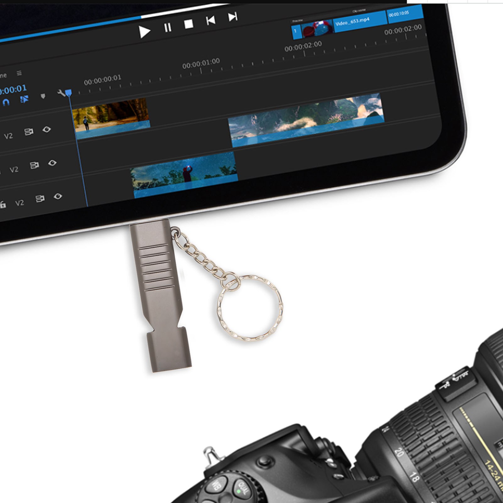 Whistle Flash Drive SOS Outdoor Waterproof 120dB Sound Multifunction Zinc All FY - Afbeelding 28 van 40