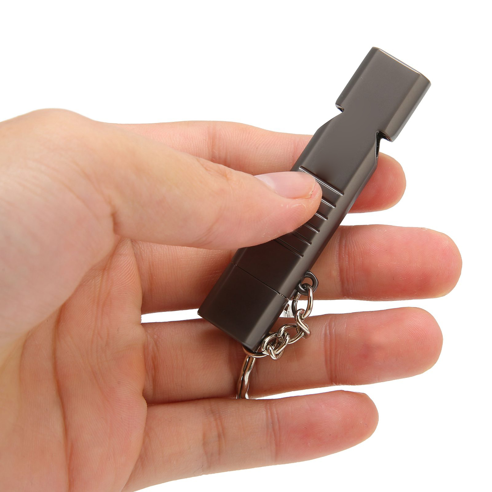 Whistle Flash Drive SOS Outdoor Waterproof 120dB Sound Multifunction Zinc All FY - Afbeelding 30 van 40