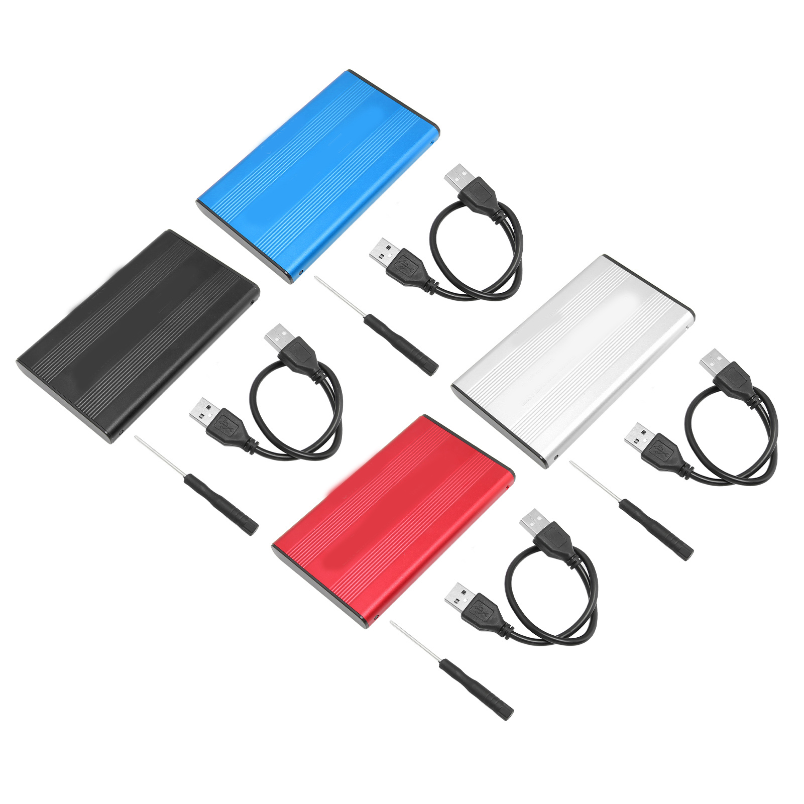 External Hard Drive Case USB 2.0 Interface To 480Mbps Transfer Material CB - Afbeelding 26 van 35
