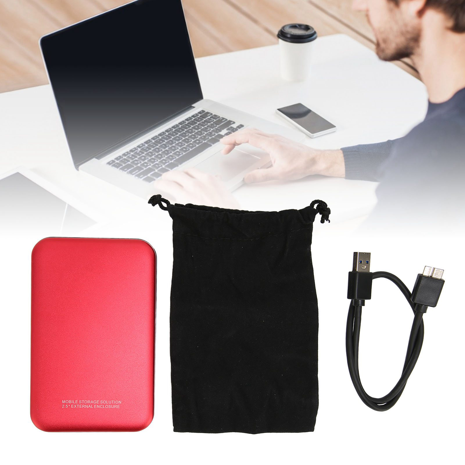 Portable Hard Drive 2.5in USB3.0 Plug And Play Fast Transmission Large Capac SAL - Afbeelding 23 van 28