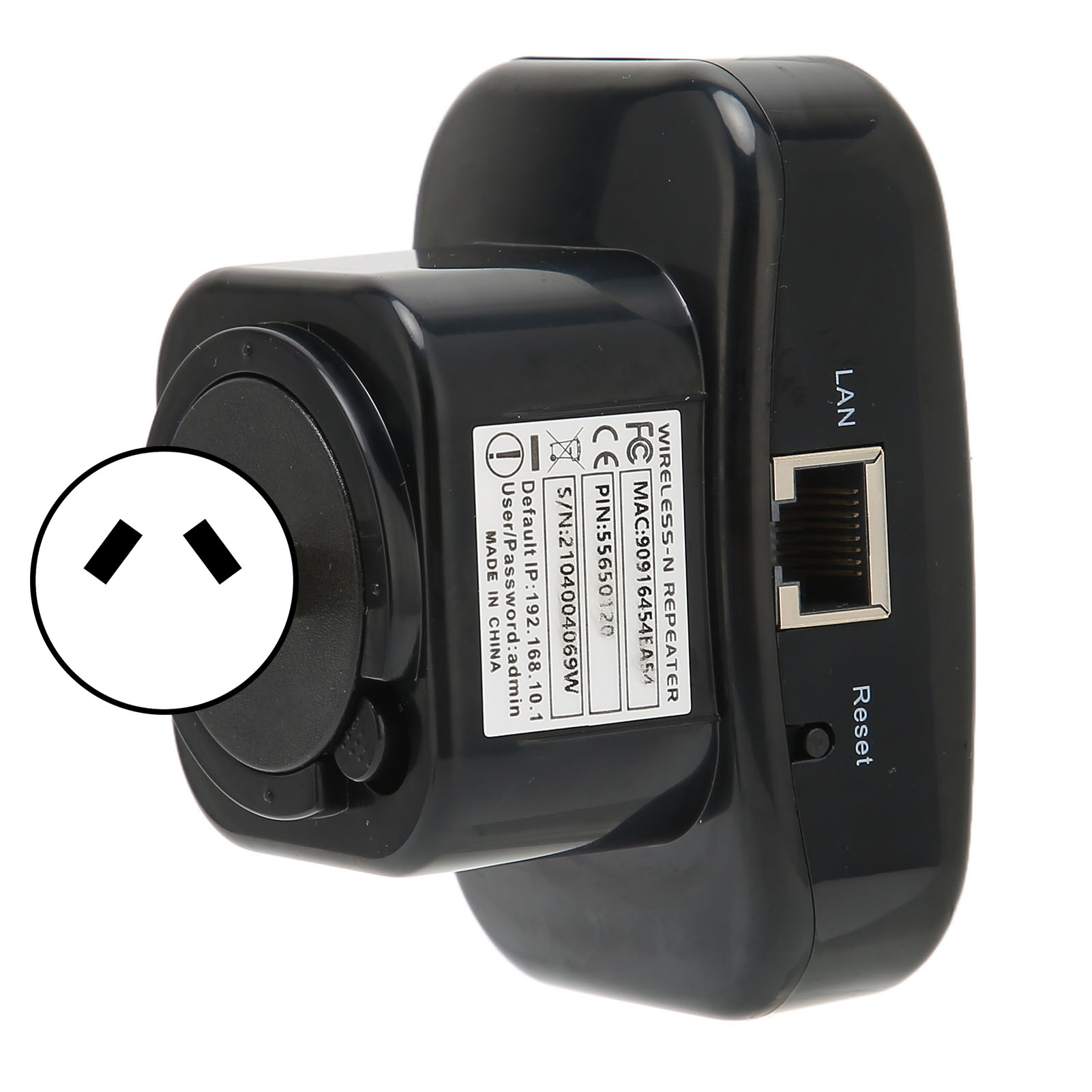WIFI Extender 360° Wireless Coverage 300Mbp 2.4Ghz LAN Port 2 Modes Plug Design - Picture 20 of 24