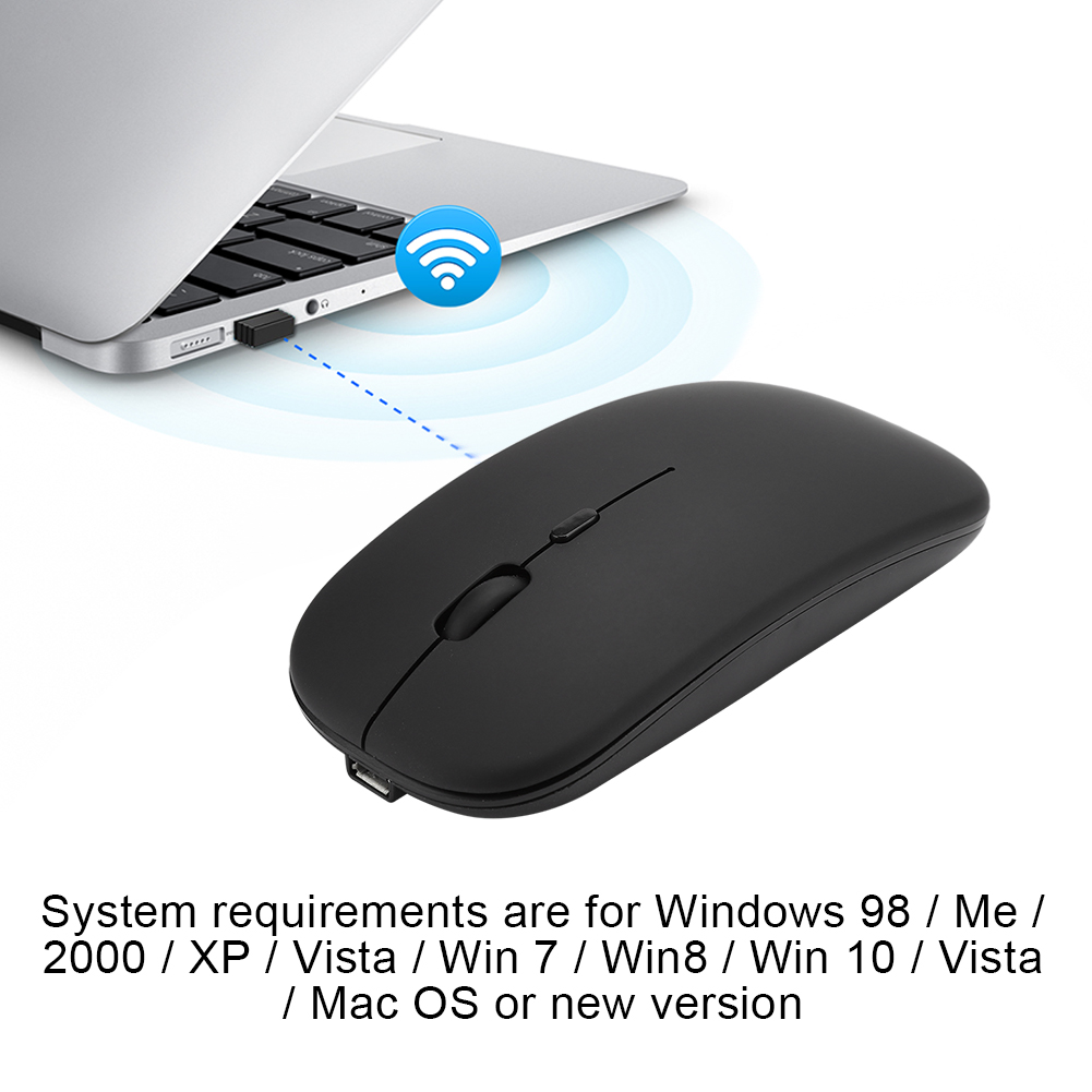 BT 2.4G Dual Mode Wireless Mouse For 98Me2000XPVistaWin 7Win8 CB - Bild 13 von 23