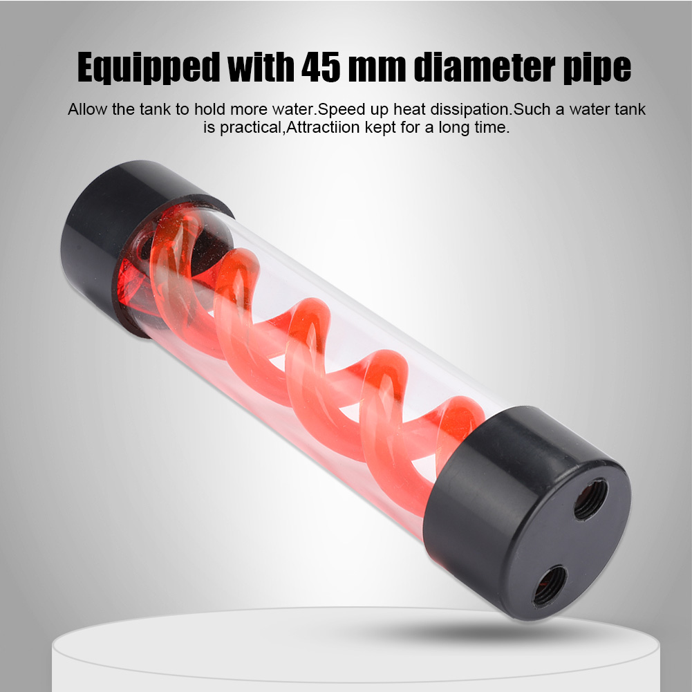 Water Tank 200MM With G1/4 Thread For PC Desktop Computer Cooler Accessory FY - Afbeelding 9 van 16