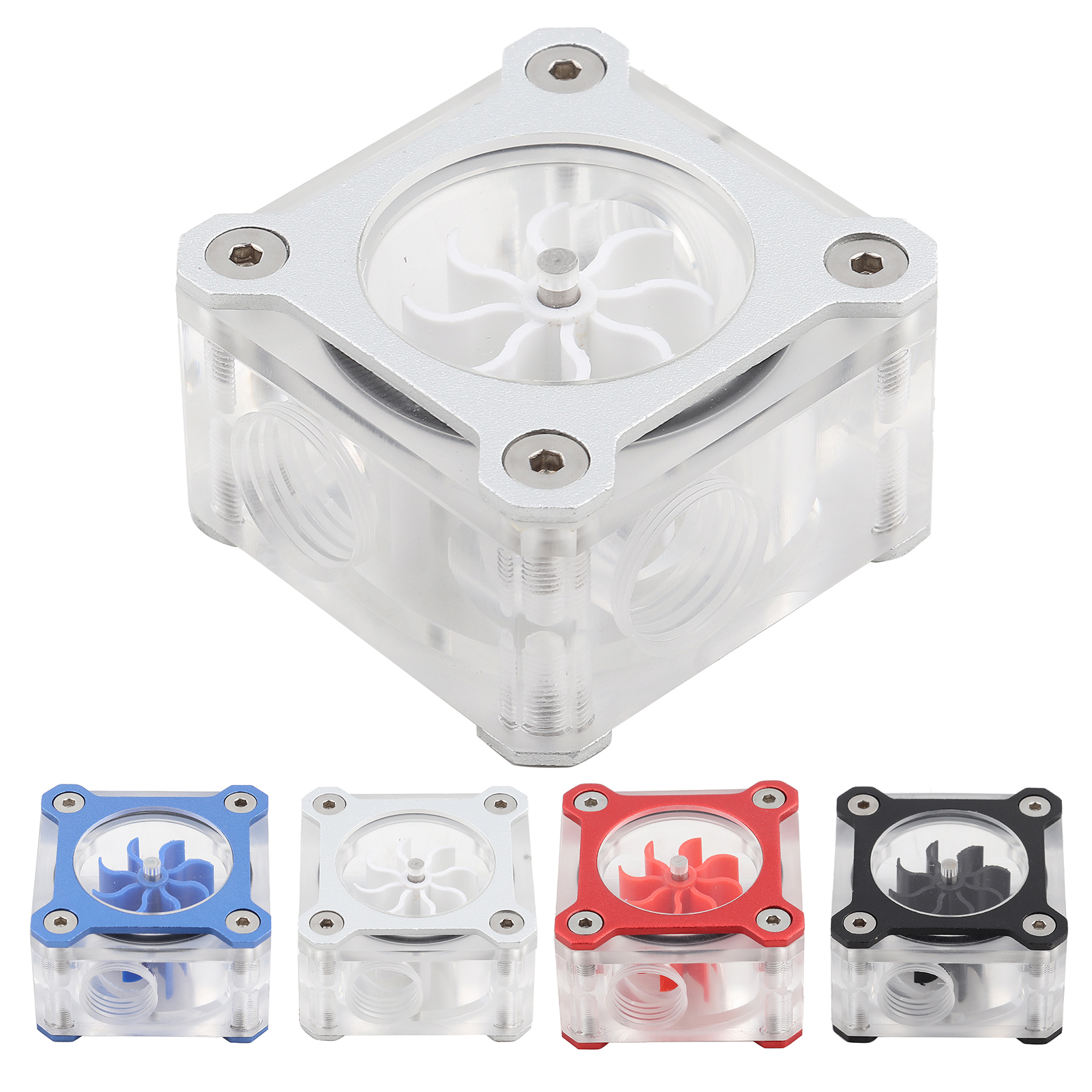 Water Cooling Meter Transparent PMMA Computer Accessories G1/4 Thread CB - Afbeelding 9 van 14