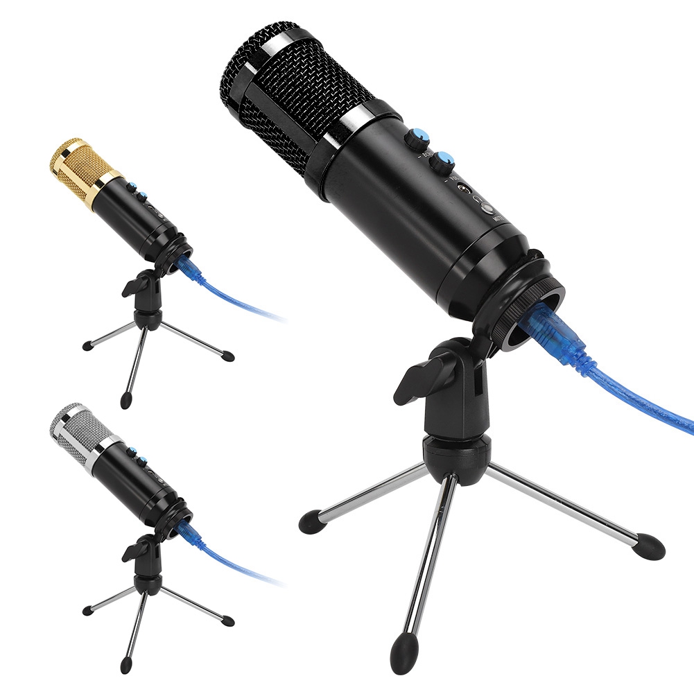 Condenser Mic Stable USB Desktop Tripod MIC High Sensitivity Adjustable Angle CB - Afbeelding 15 van 19