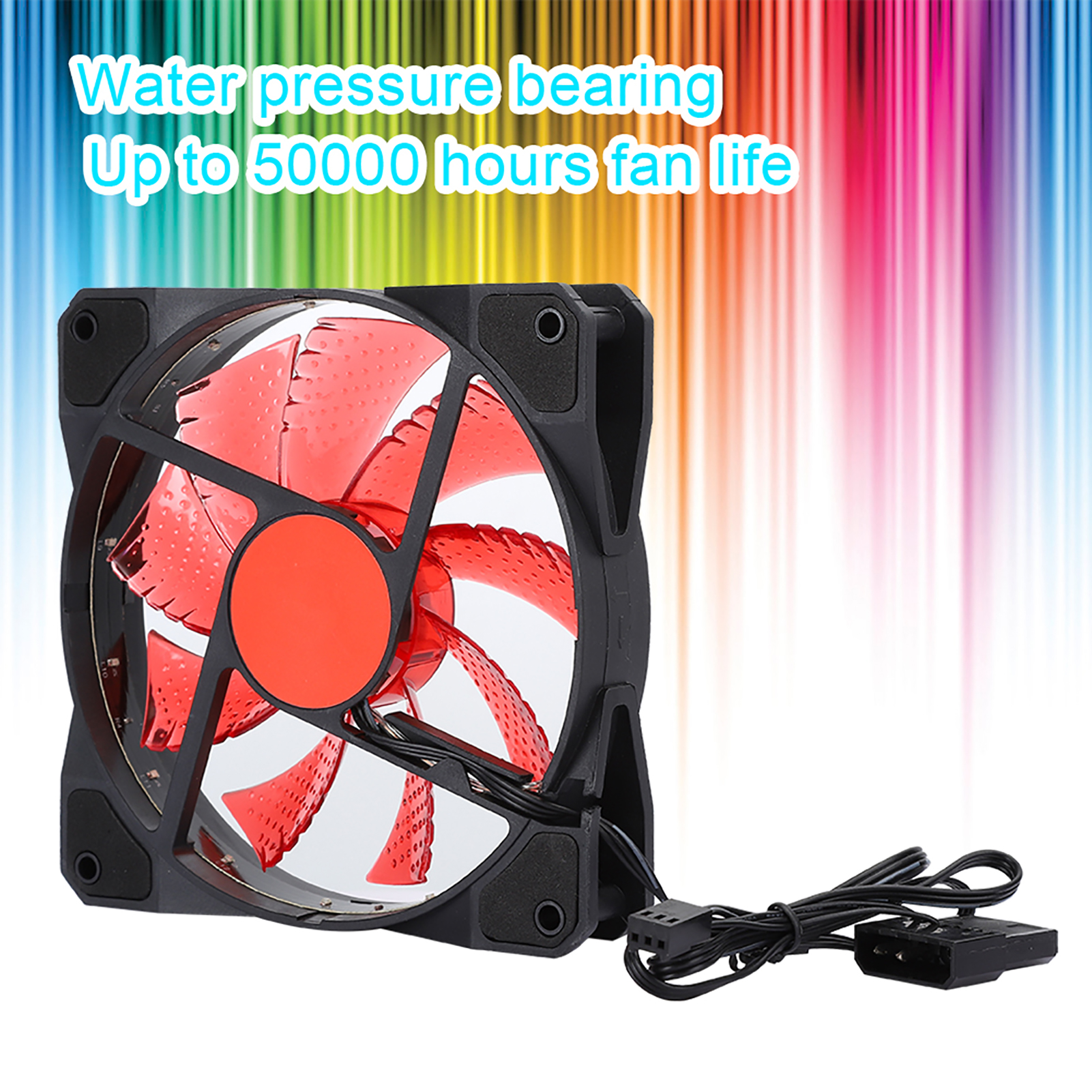 Chassis Fan Computer Kühler PC Zubehör 3-Draht 15-Licht Mute LED Streamer B GFL - Afbeelding 15 van 23