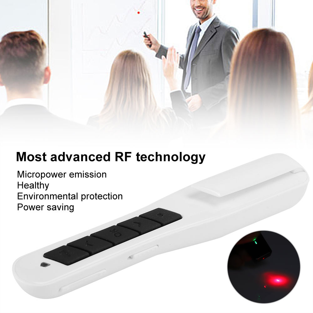 Wireless Presenter 2.4G Electronic Pointer Red Light Projection Multifu CB - Afbeelding 7 van 22