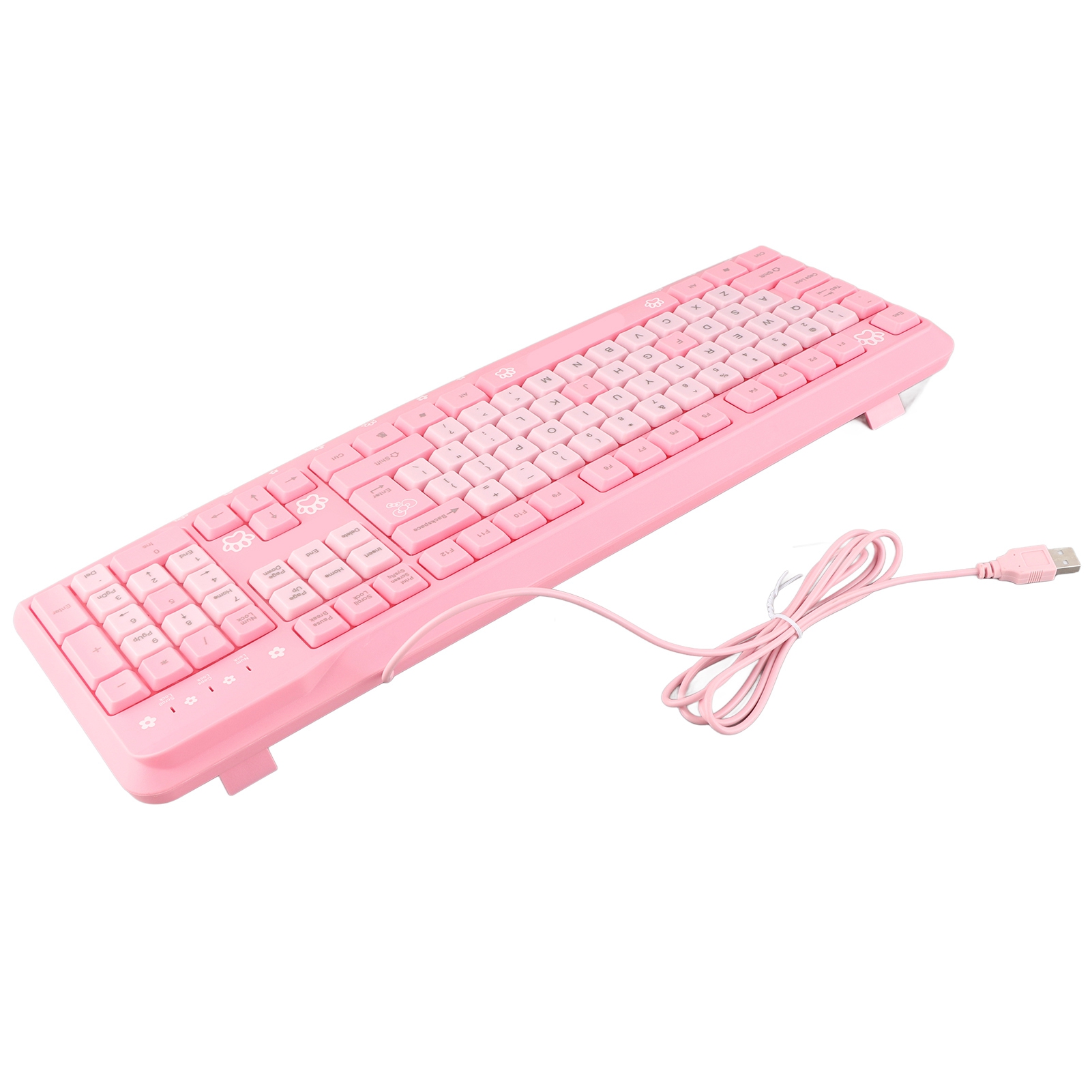 Keyboard USB Wired UltraThin Cute Cartoon For Home Office Laptop Computer Un SPM - Picture 23 of 24