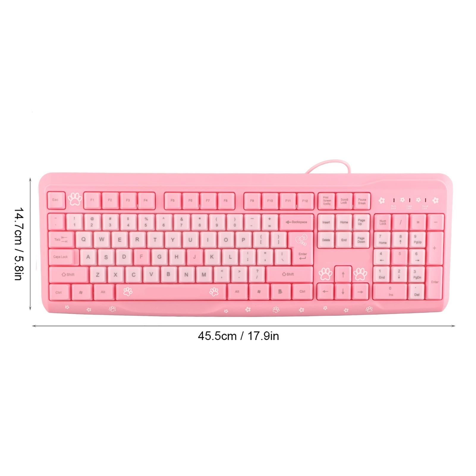 Keyboard USB Wired UltraThin Cute Cartoon For Home Office Laptop Computer Un SPM - Picture 21 of 24