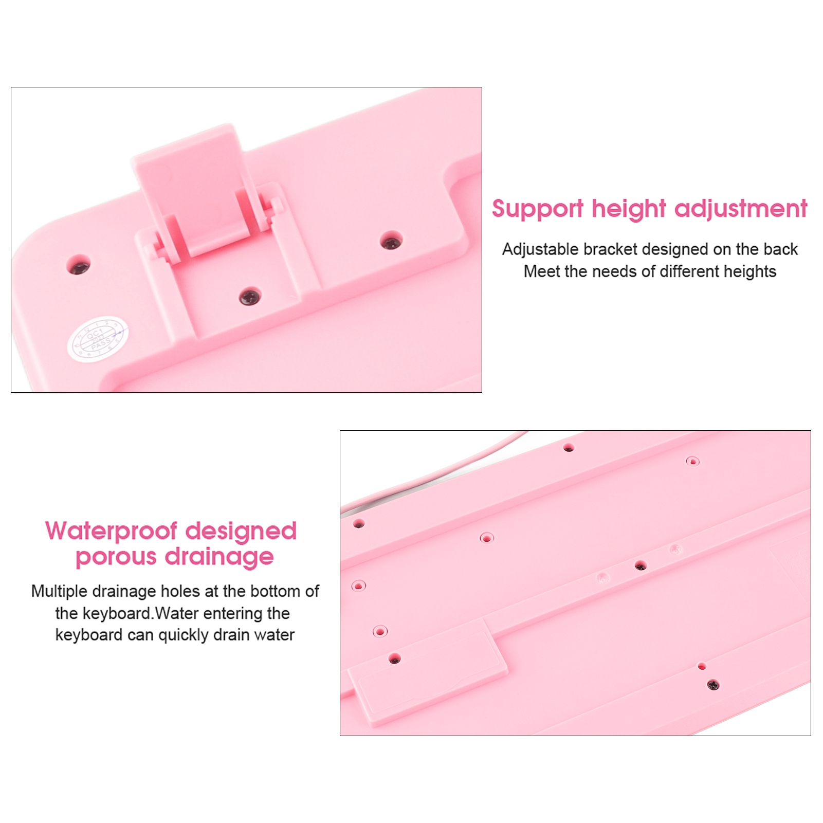 Keyboard USB Wired UltraThin Cute Cartoon For Home Office Laptop Computer Un SPM - Picture 19 of 24