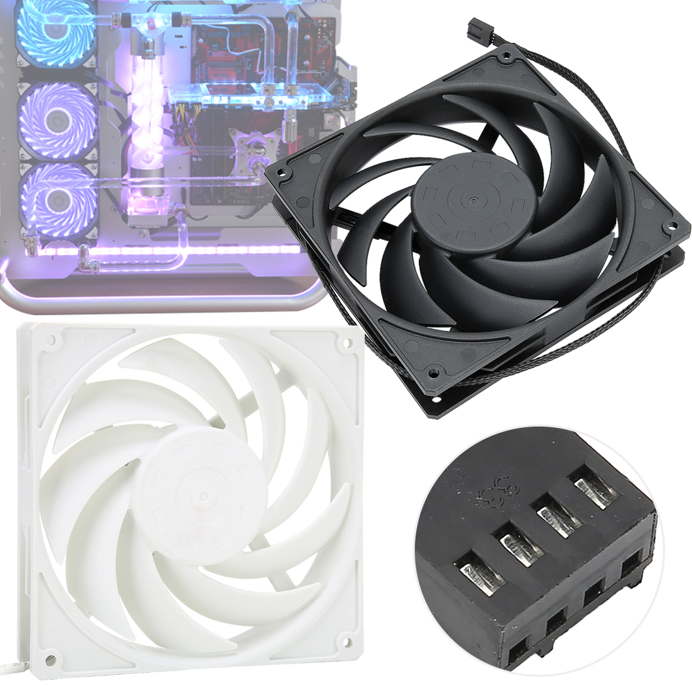 F140 Computer CPU Cool Cooling Fan 14cm Low Noise Desktop Computer Cooler Fan FY - Afbeelding 9 van 13