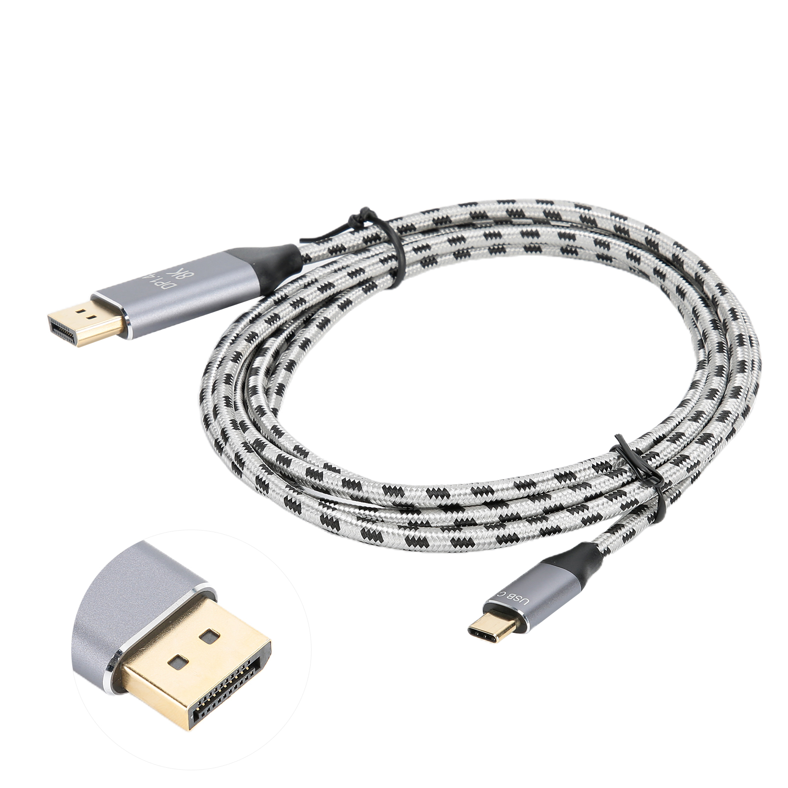 HD Video Cable Type C To Display Port 8K At 60Hz 1.4 For IOS Laptop Adapter DOB - Photo 15 sur 21