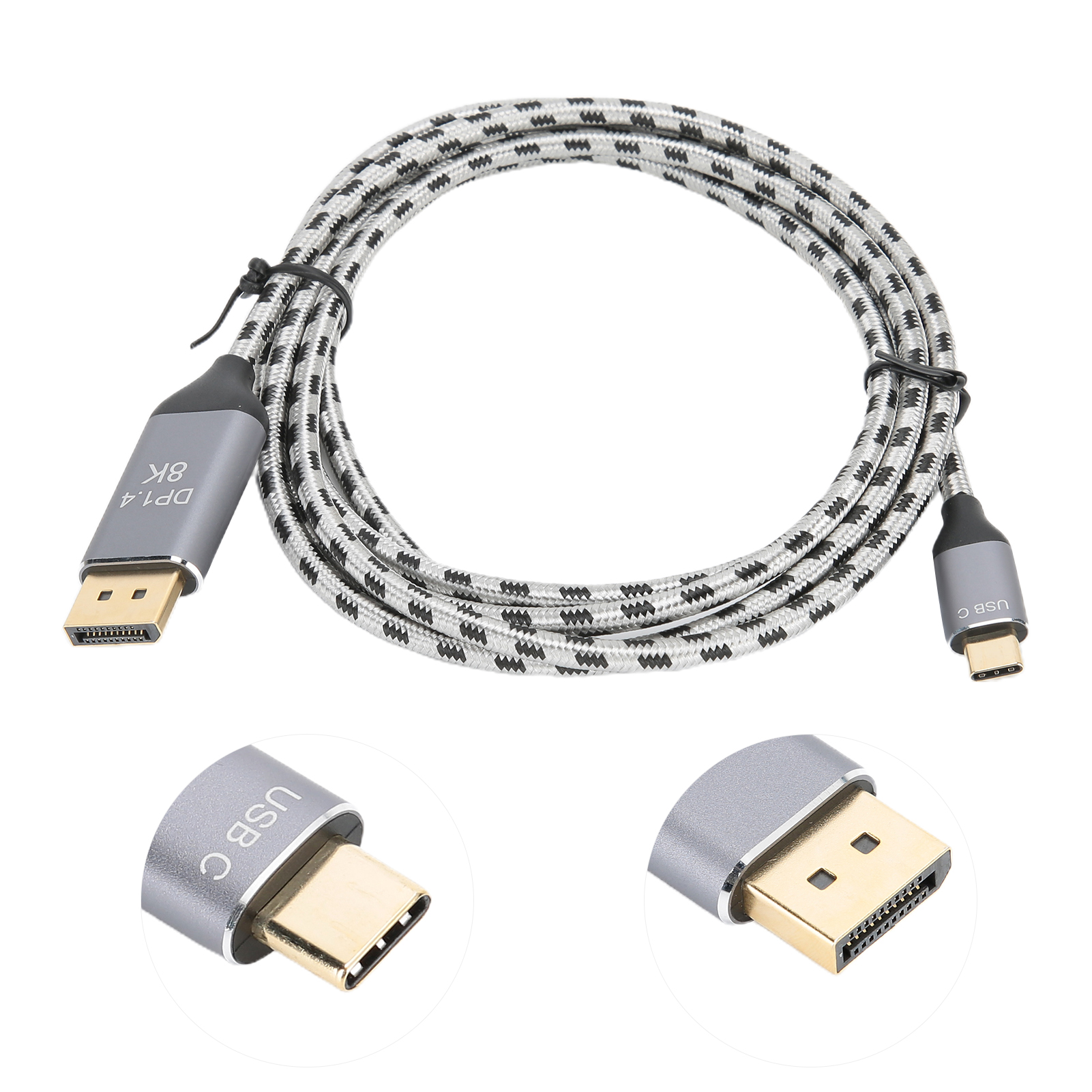 HD Video Cable Type C To Display Port 8K At 60Hz 1.4 For IOS Laptop Adapter DOB - Photo 17 sur 21