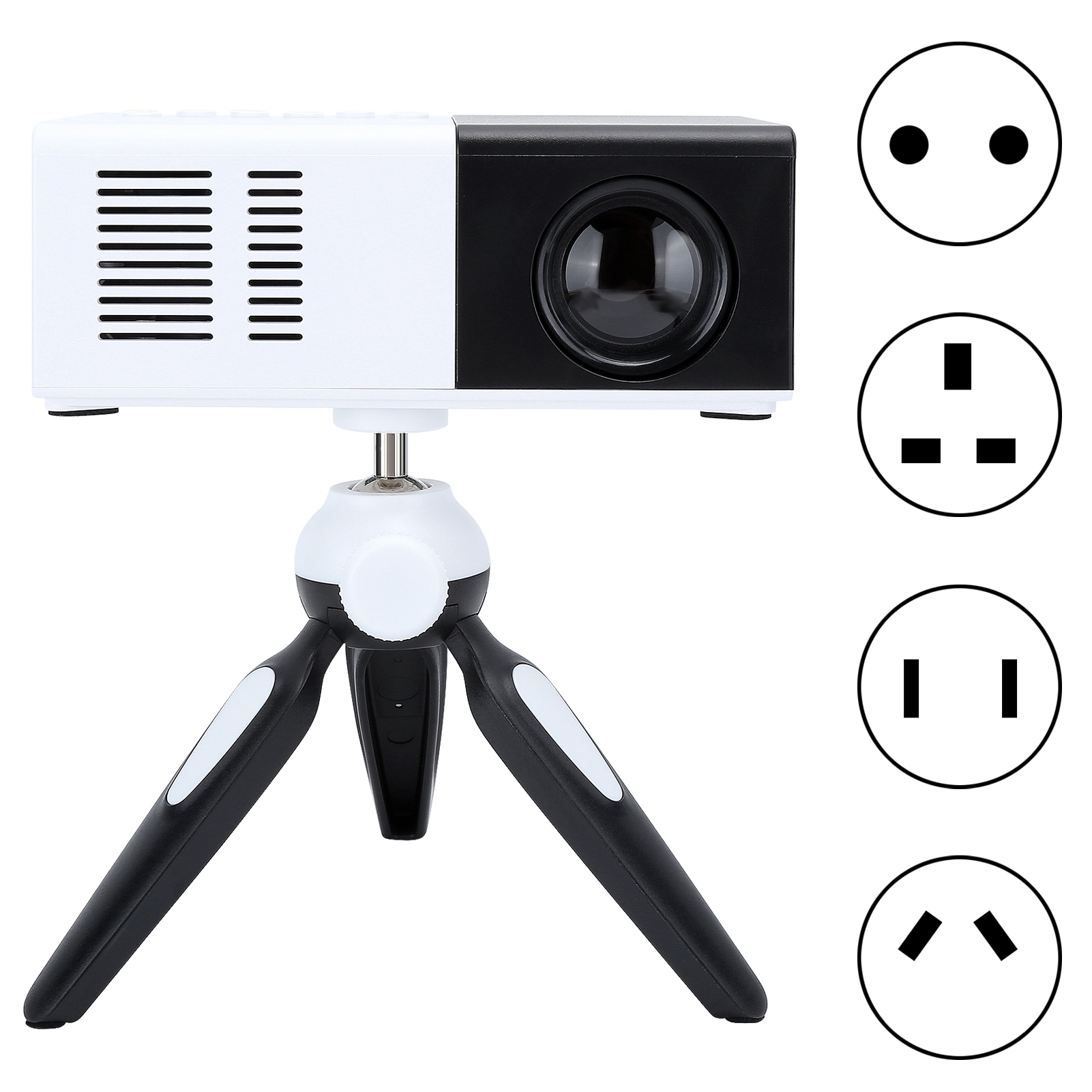 Mini Projector Black And White LED Projection Machine With Stand 100‑240V GSA - Picture 23 of 27