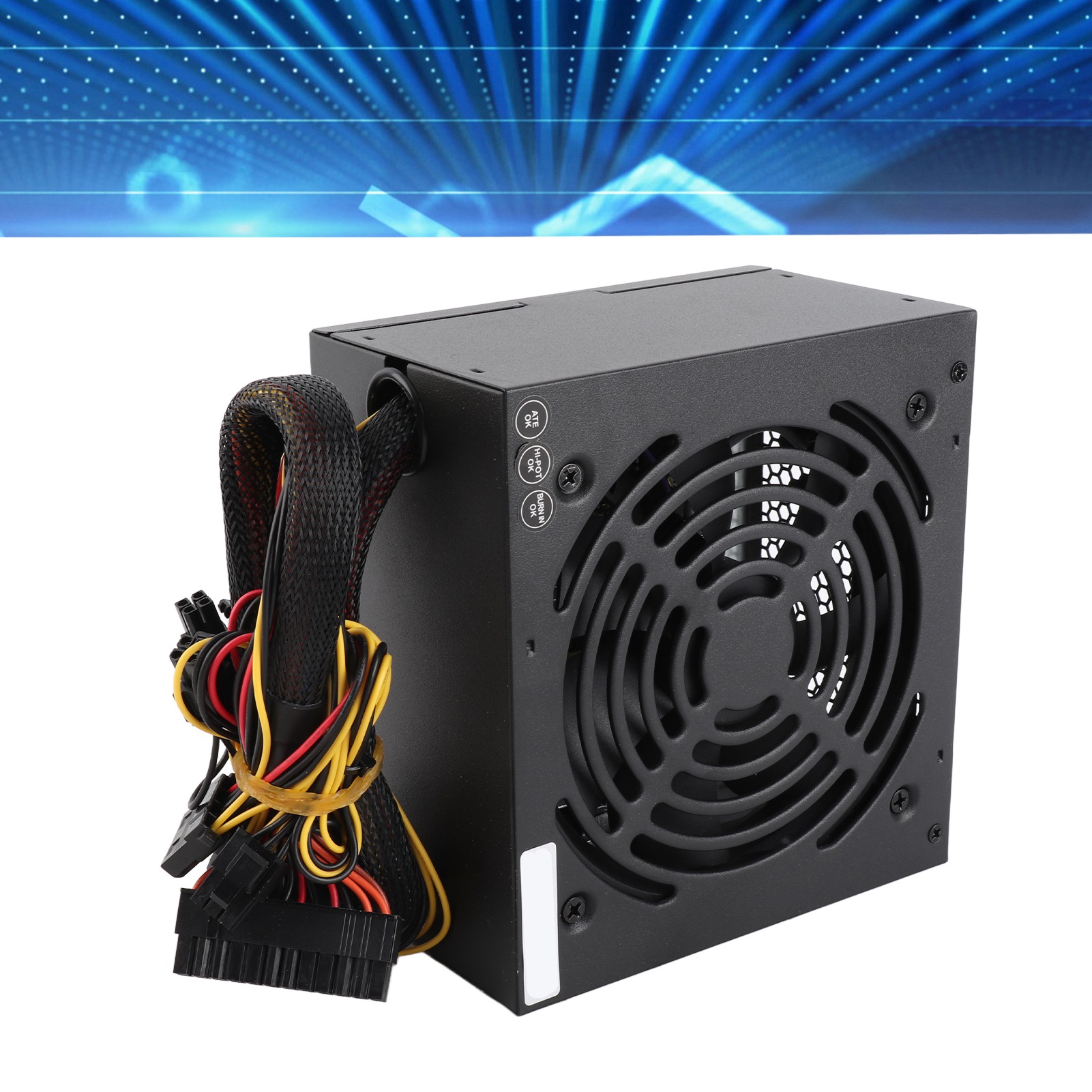PC Power Supply 350W Desktop Computer Parts Accessories Red Fan Adjustable 11 FY - Afbeelding 18 van 23
