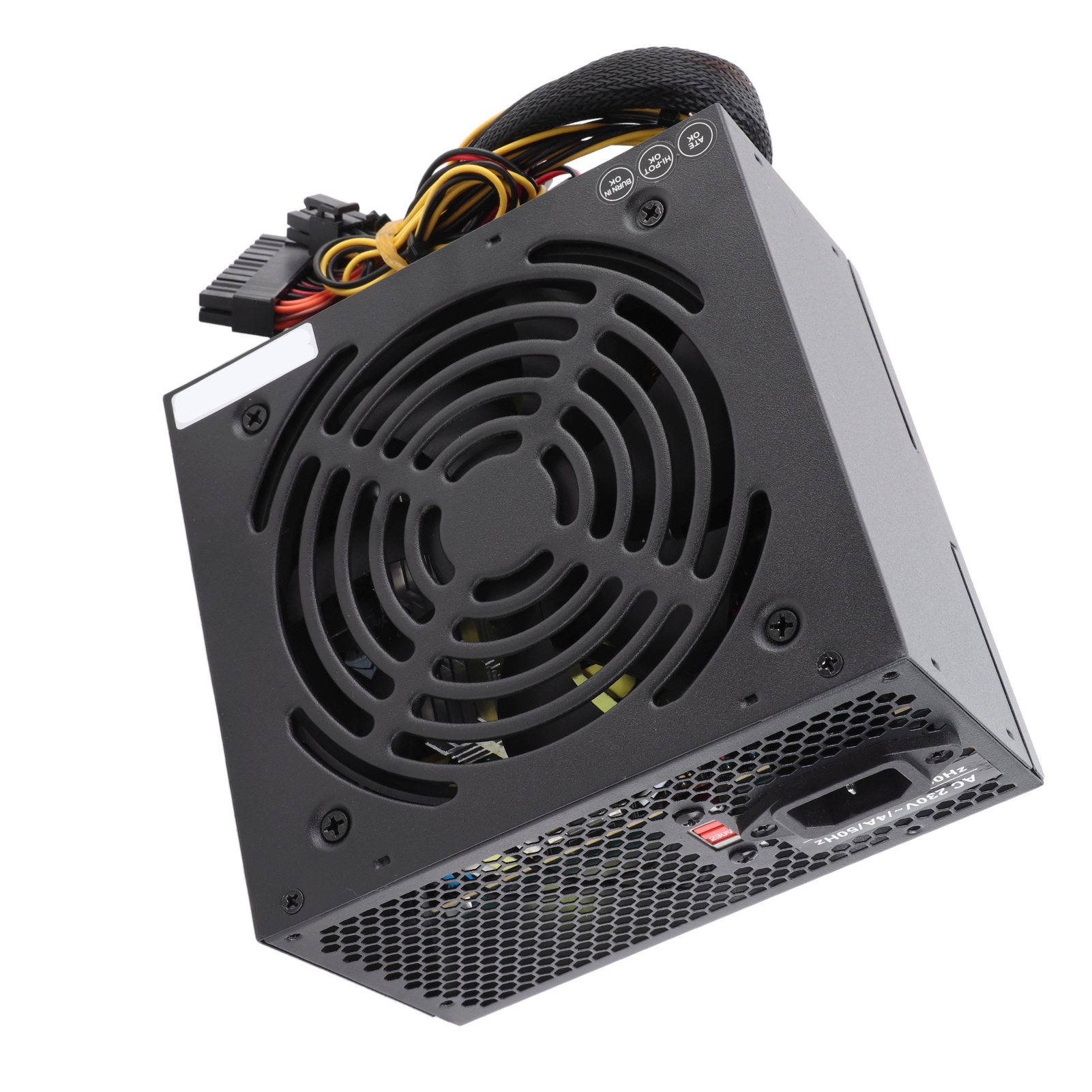 PC Power Supply 350W Desktop Computer Parts Accessories Red Fan Adjustable 11 FY - Afbeelding 20 van 23