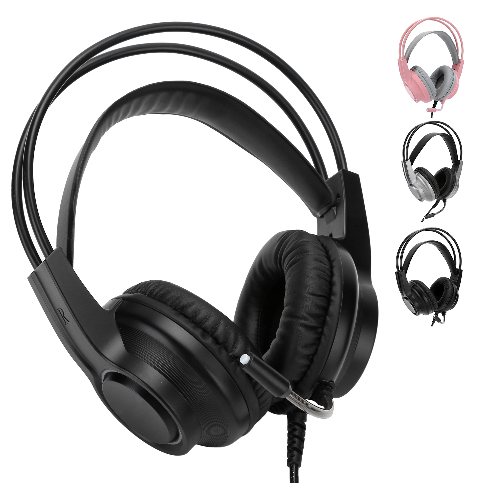 Wired Mic Headphones Gaming Headset HeadMounted Earphone Desktop Supplies 7.1 FY - Afbeelding 21 van 26