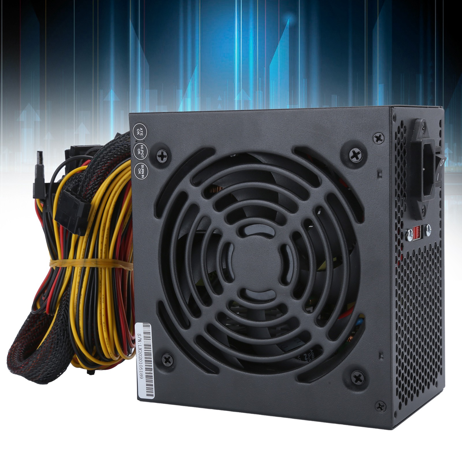 Computer Power Supply Desktop Accessories Mute Fan Manual Adjustable 115/230V CB - Afbeelding 22 van 24