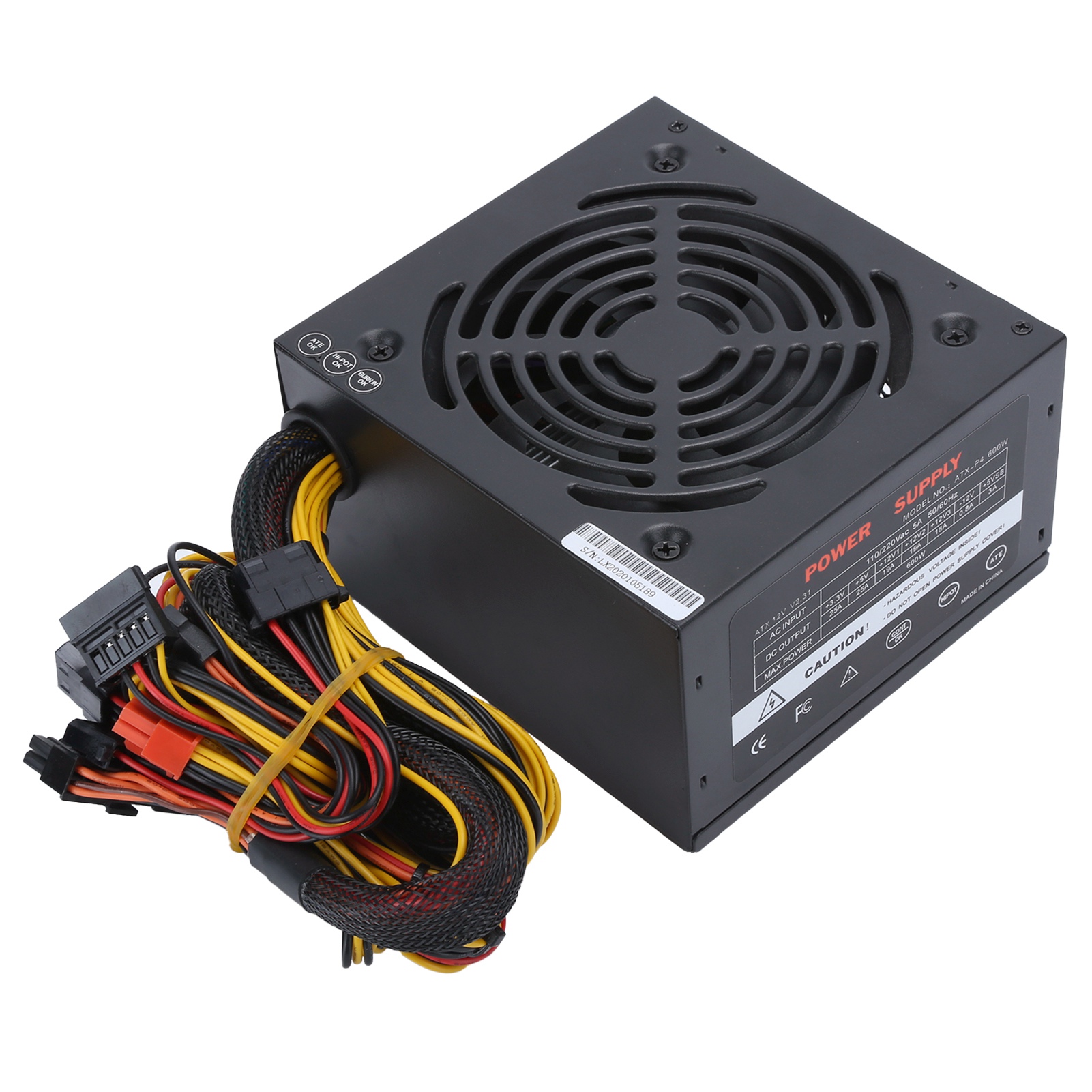 Computer Power Supply Desktop Accessories Mute Fan Manual Adjustable 115/230V CB - Afbeelding 23 van 24