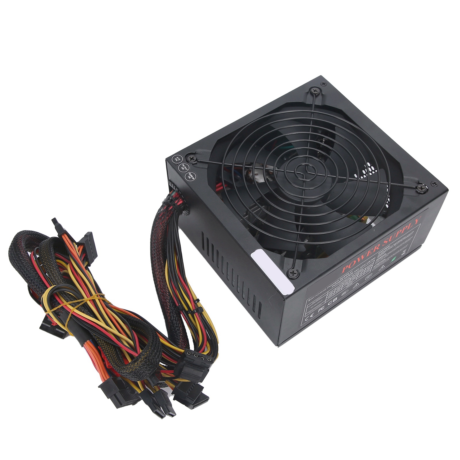 Computer Power Supply Rated 700W Desktop Mute Fan Accessories ATX 24‑PIN 14CM FY - Afbeelding 19 van 23