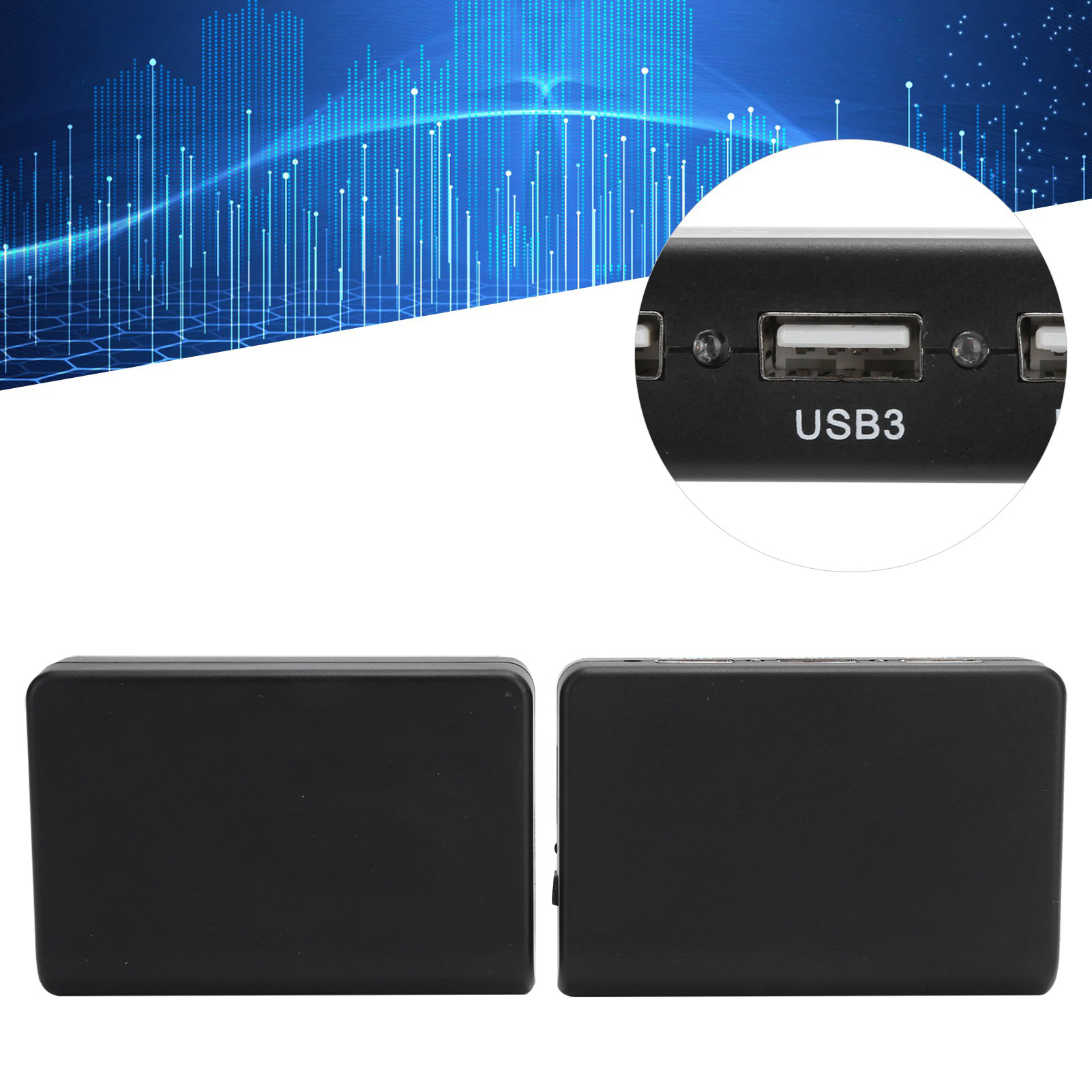 Network Extender For RJ45 T568b 480mbps Hub Adapter USB2.0 Splitter Box 100-2 FY - Afbeelding 19 van 19