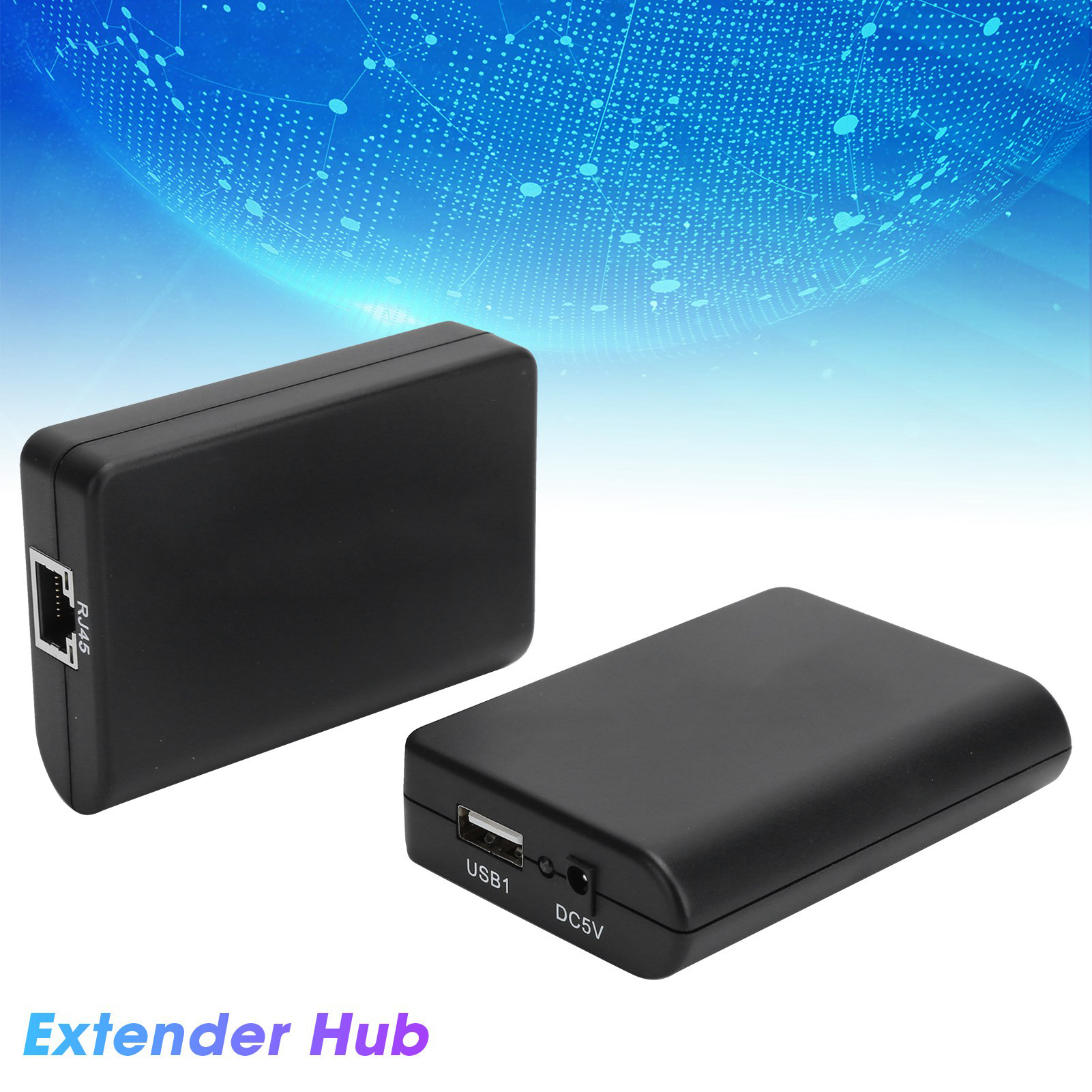 Network Extender For RJ45 T568b 480mbps Hub Adapter USB2.0 Splitter Box 100-2 FY - Afbeelding 16 van 19