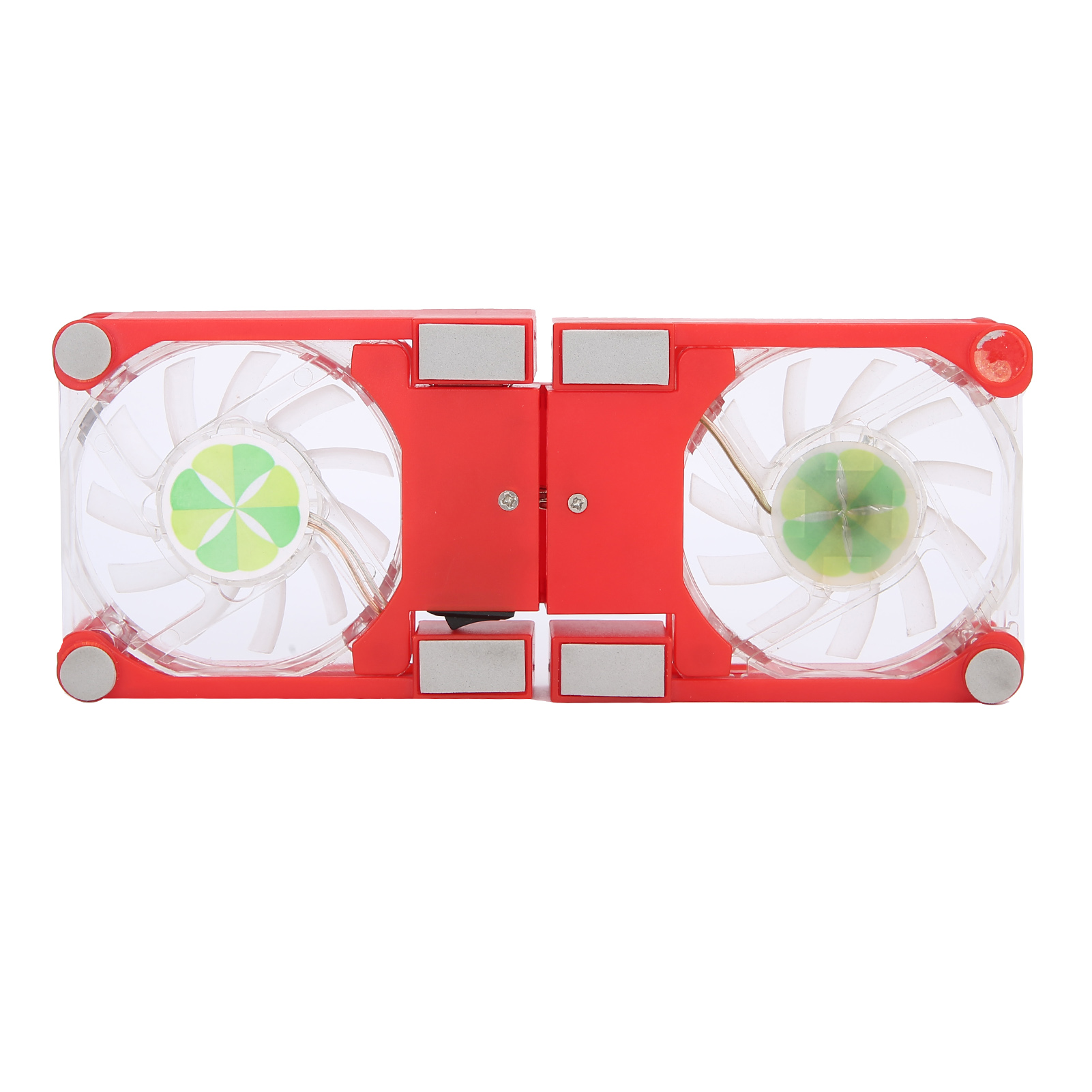 DRS03 Folding Laptop Cooling Pad Double Fans LED Blue Light Notebook Compute SAL - Bild 11 von 20
