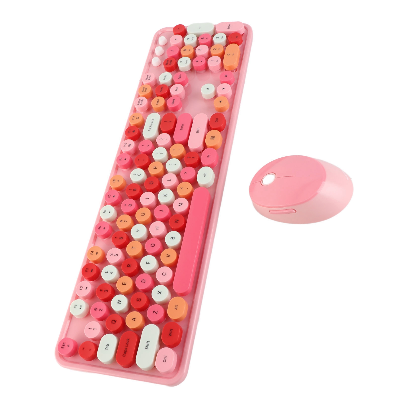 2.4Ghz Wireless 104 Key Keyboard And Mouse Set Office Desktop Cute Keyboard F DB - Afbeelding 15 van 21