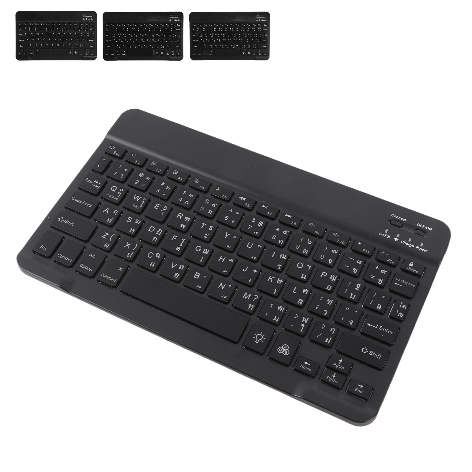 Wireless BT Keyboard 10in With RGB Backlight Square Keycap For Phone Tablet ECM - Picture 14 of 21
