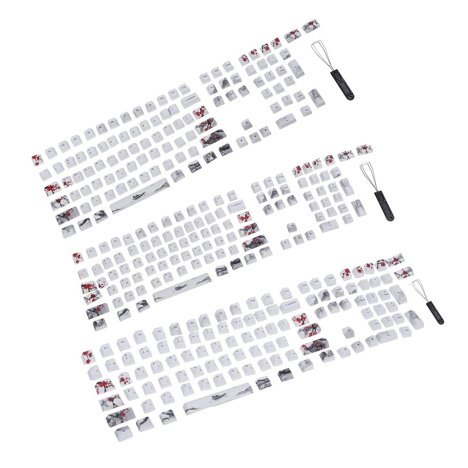 Keycaps PBT 5Sided Sublimation 110 Keys Keyboard Caps For Mechanical Optical DB - Photo 21/21