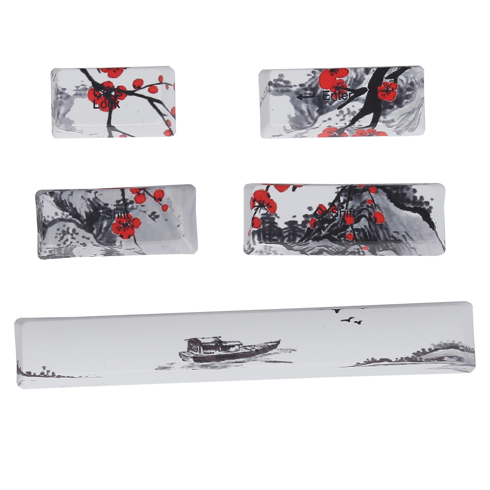 Keycaps PBT 5Sided Sublimation 110 Keys Keyboard Caps For Mechanical Optical DB - Photo 16/21
